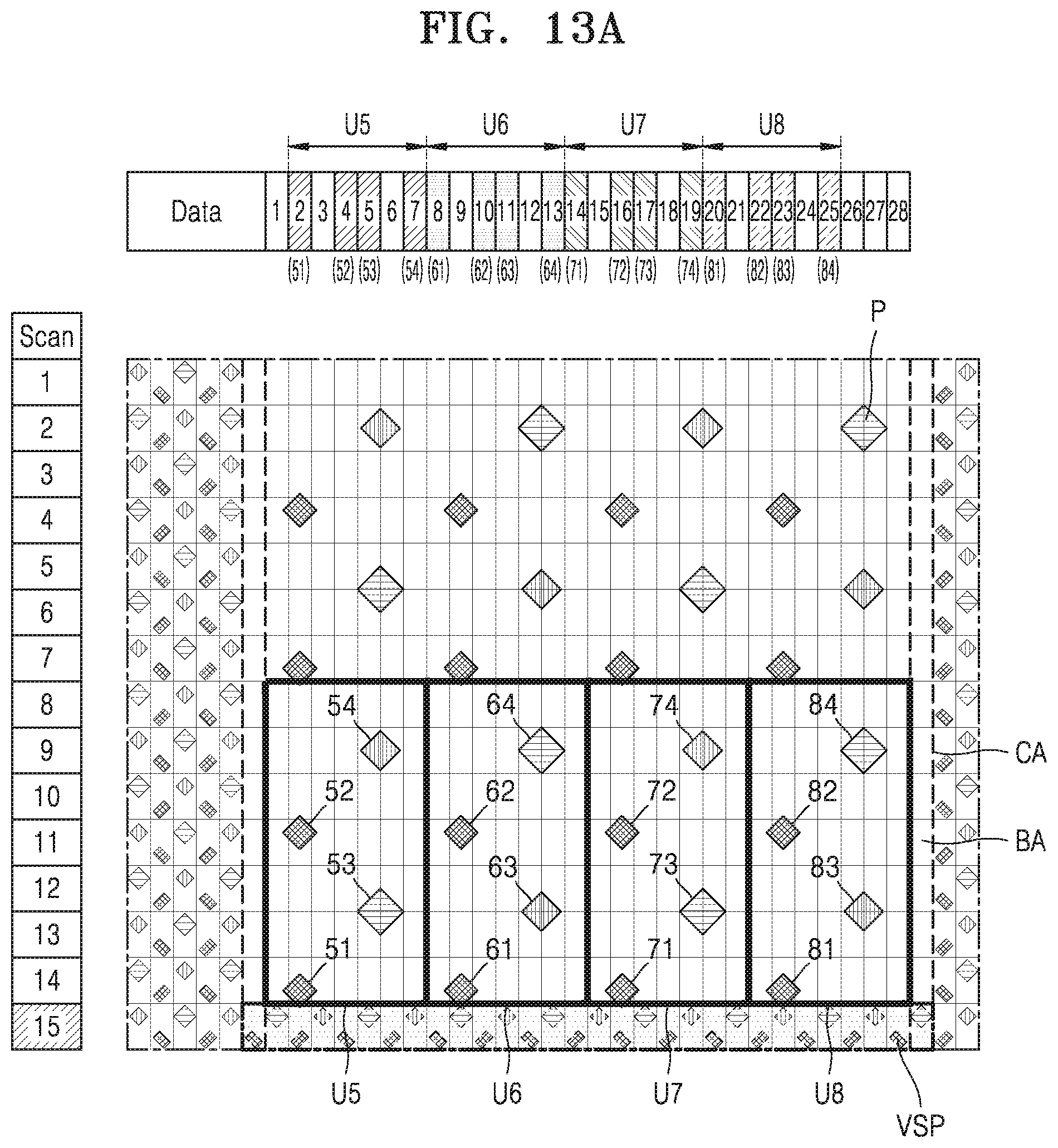 Patent US11832479 Figure 16 – Display device which includes an expanded display area