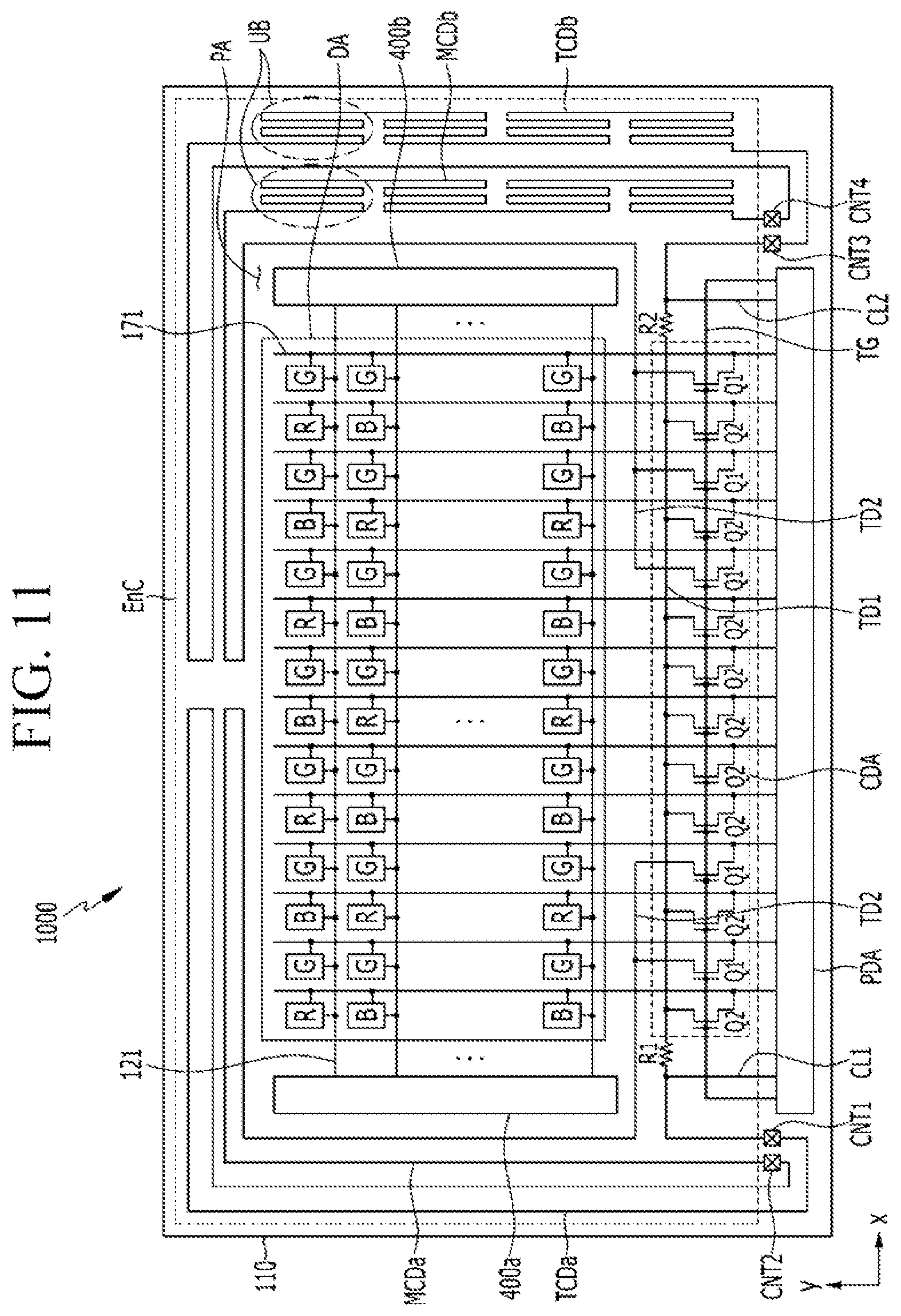 Patent US11832484 Figure 10 – Display device