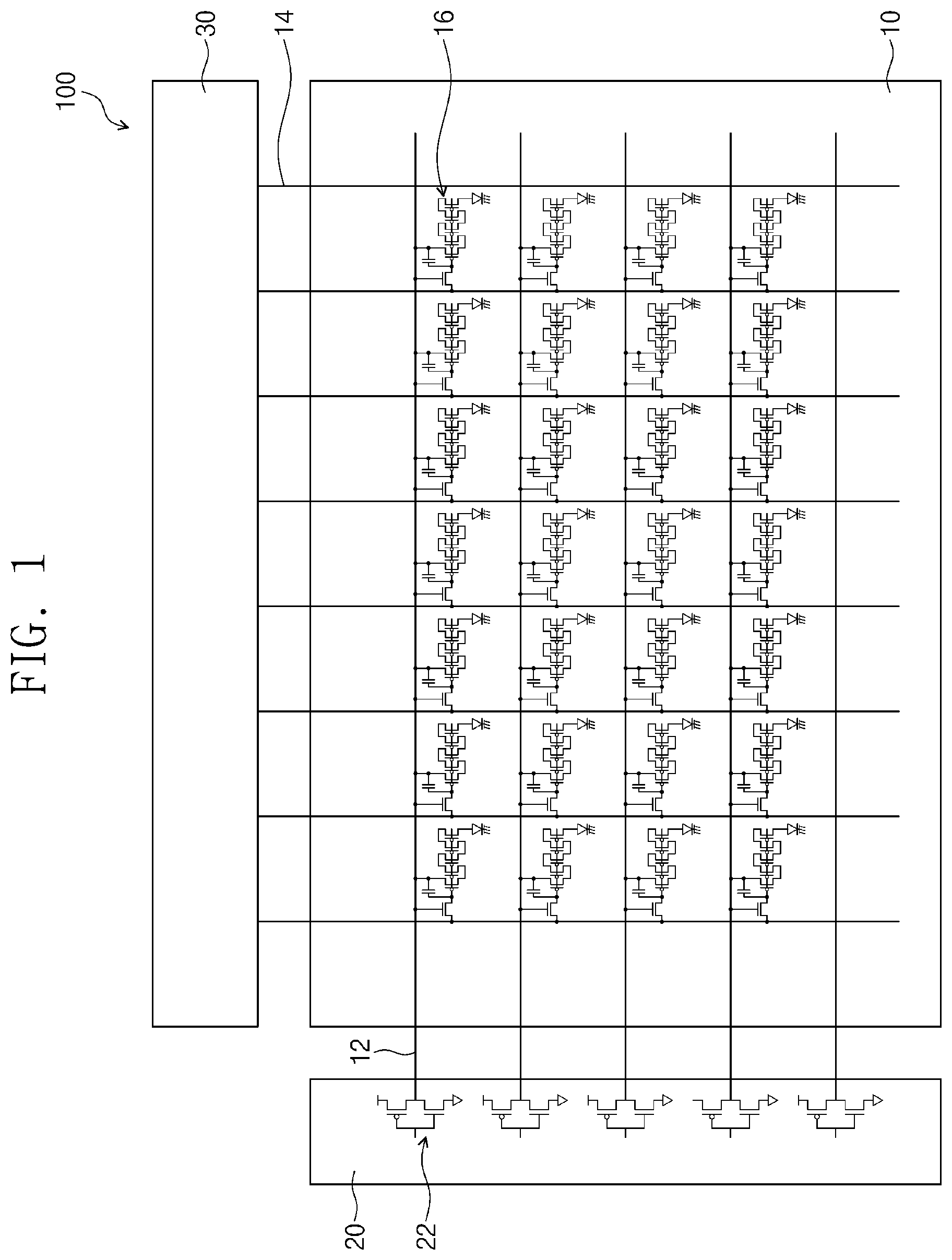 Patent US11832486 Figure 1 – Semiconductor device, display panel, and display device including the same