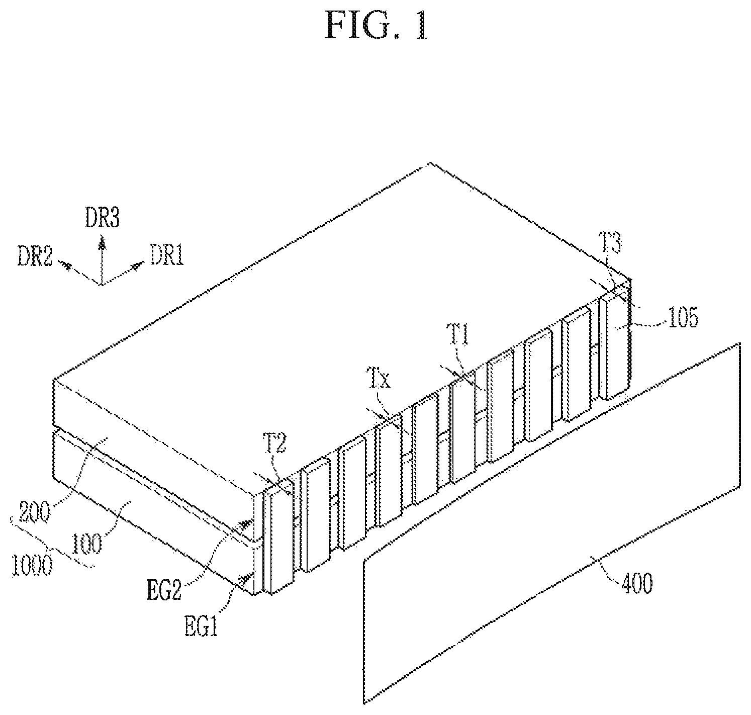 Patent US11832487 Figure 1 – Display device