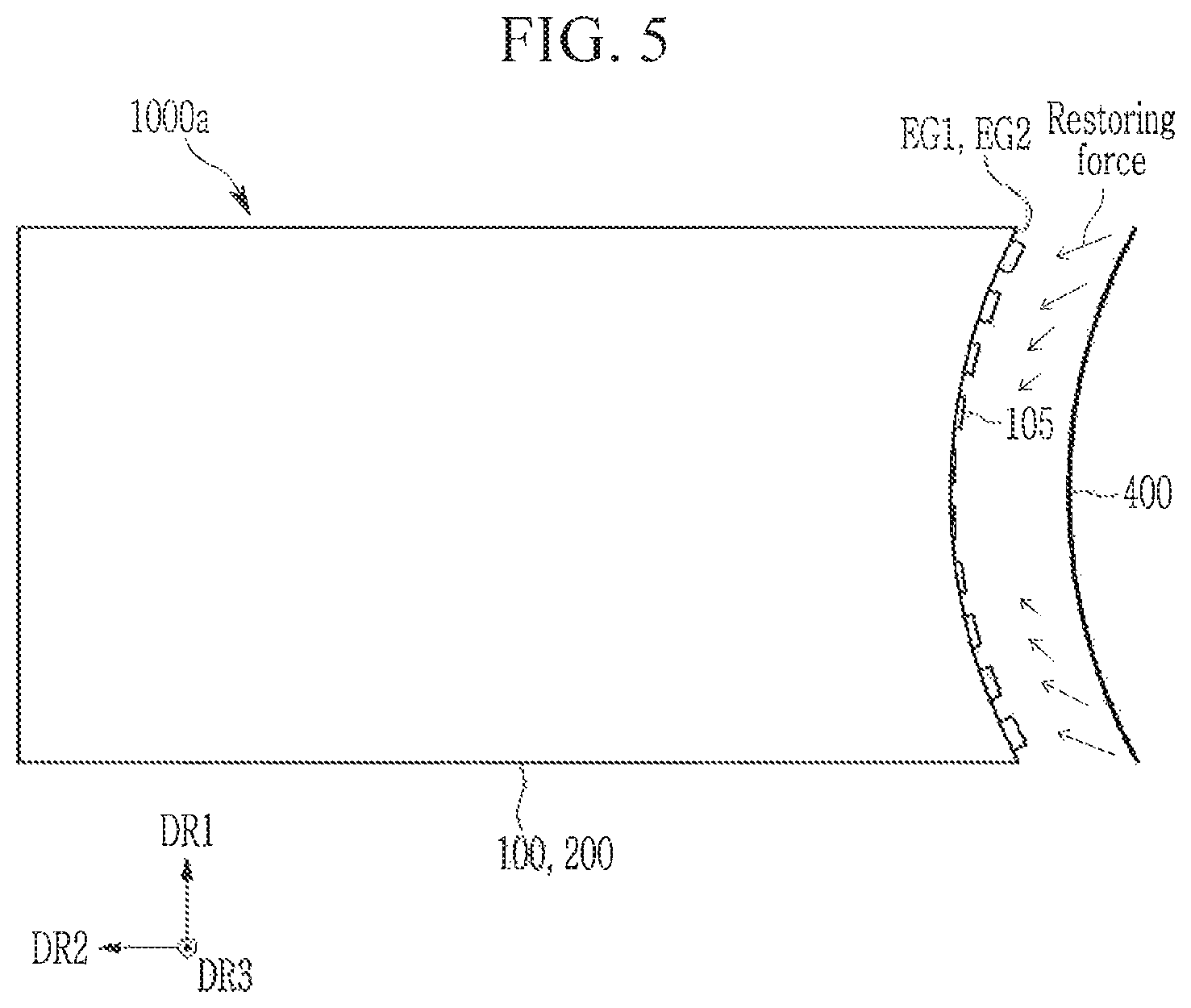 Patent US11832487 Figure 5 – Display device
