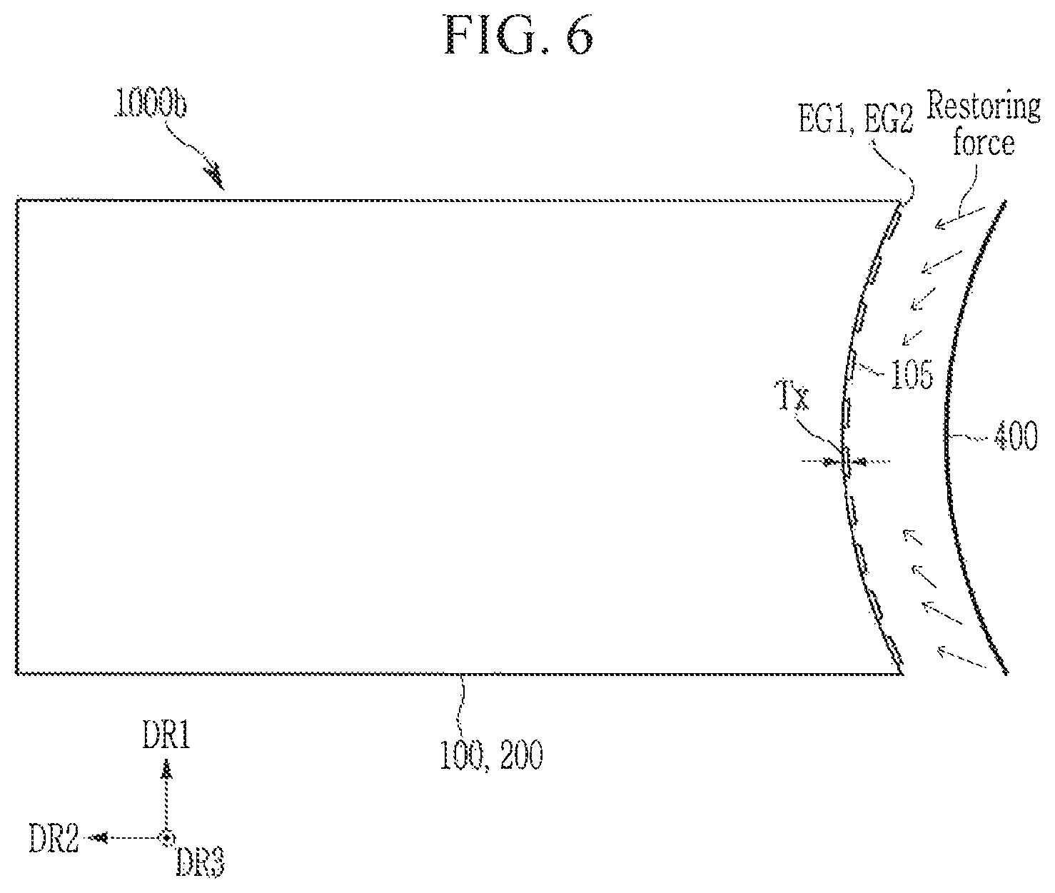 Patent US11832487 Figure 6 – Display device