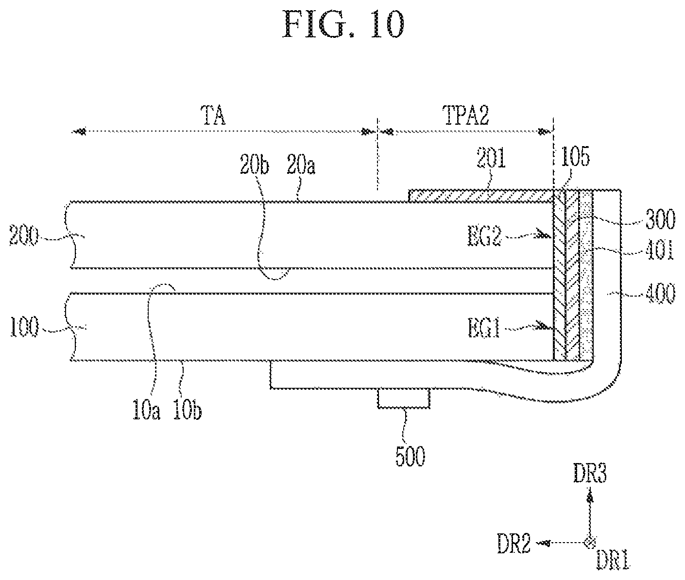 Patent US11832487 Figure 10 – Display device