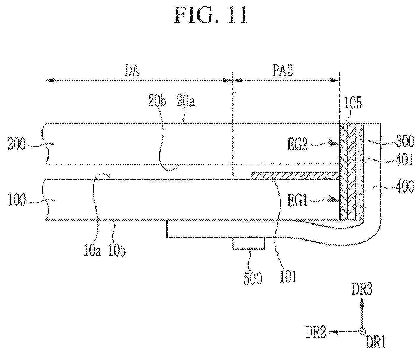 Patent US11832487 Figure 11 – Display device