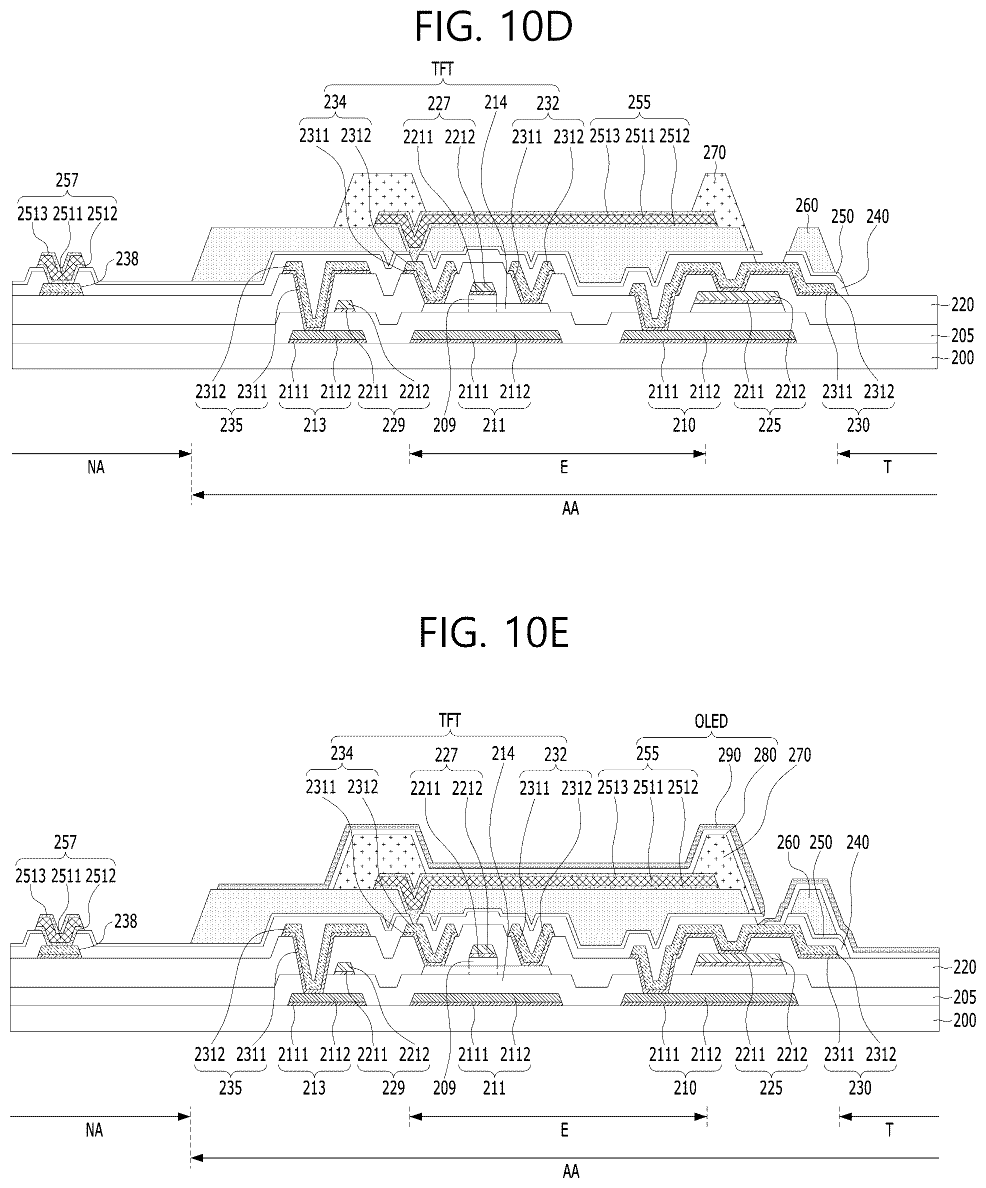 Patent US11832488 Figure 14 – Display device having auxiliary wiring