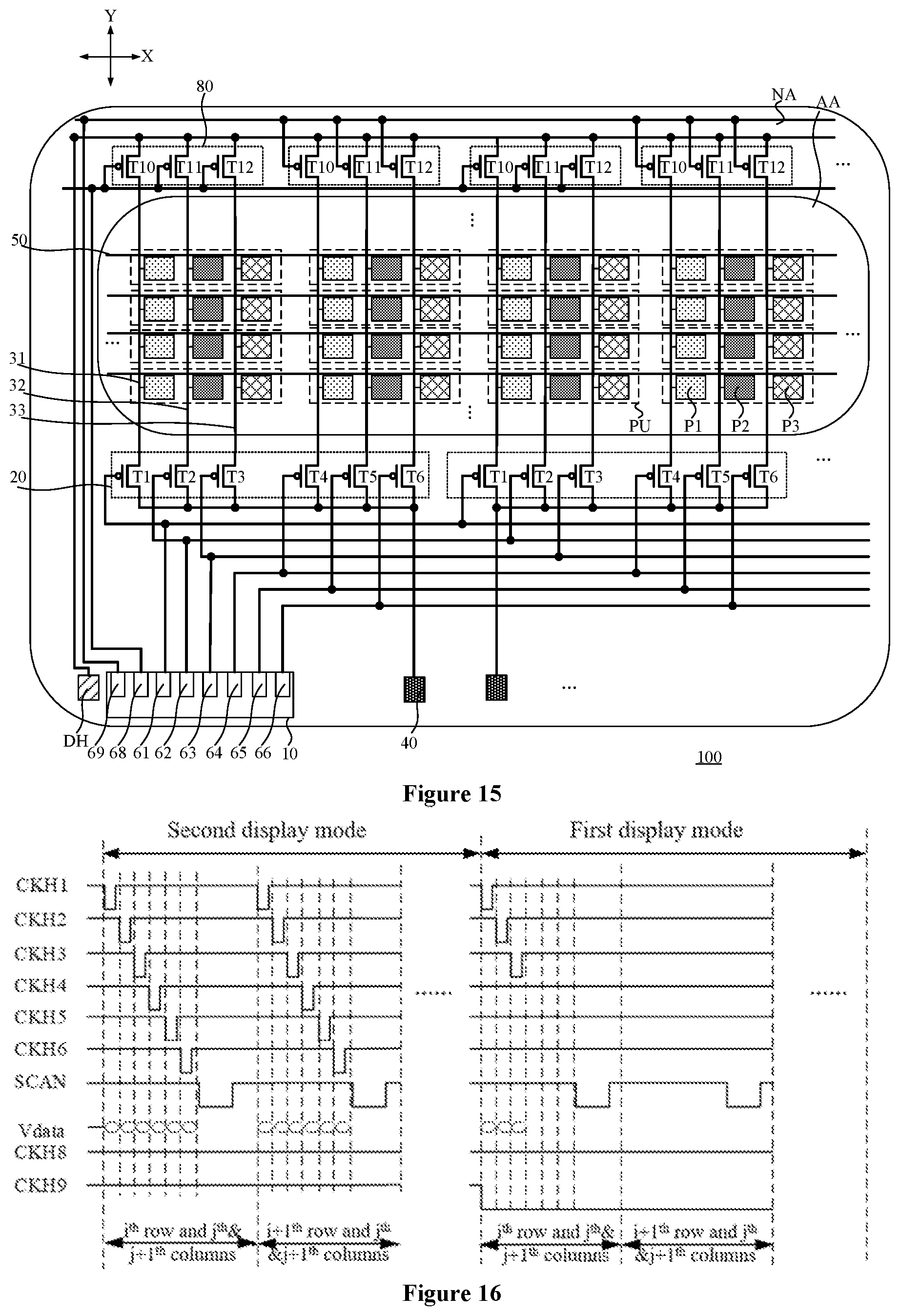 Patent US11832492 Figure 11 – Display panel and display control method, and display device