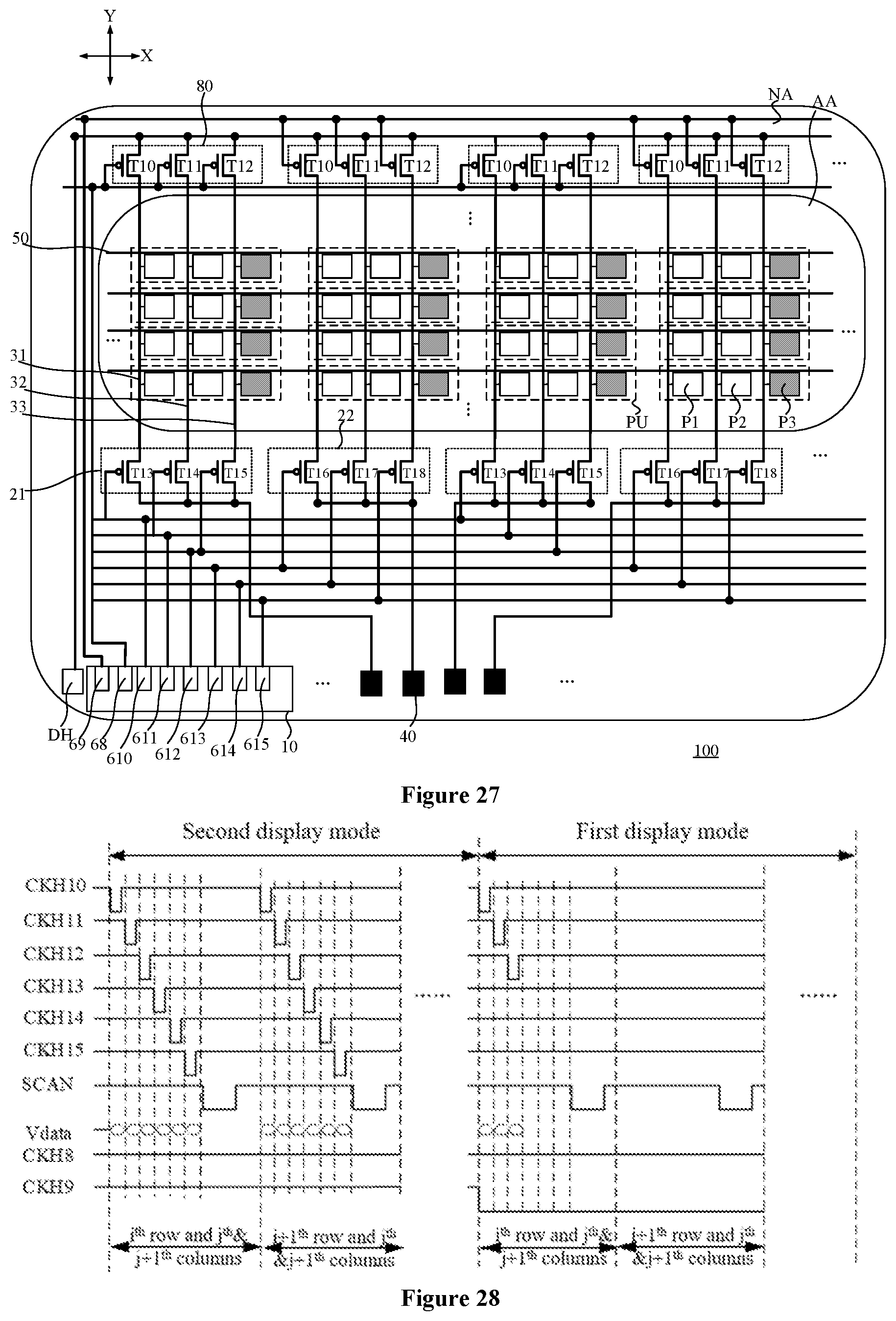 Patent US11832492 Figure 18 – Display panel and display control method, and display device