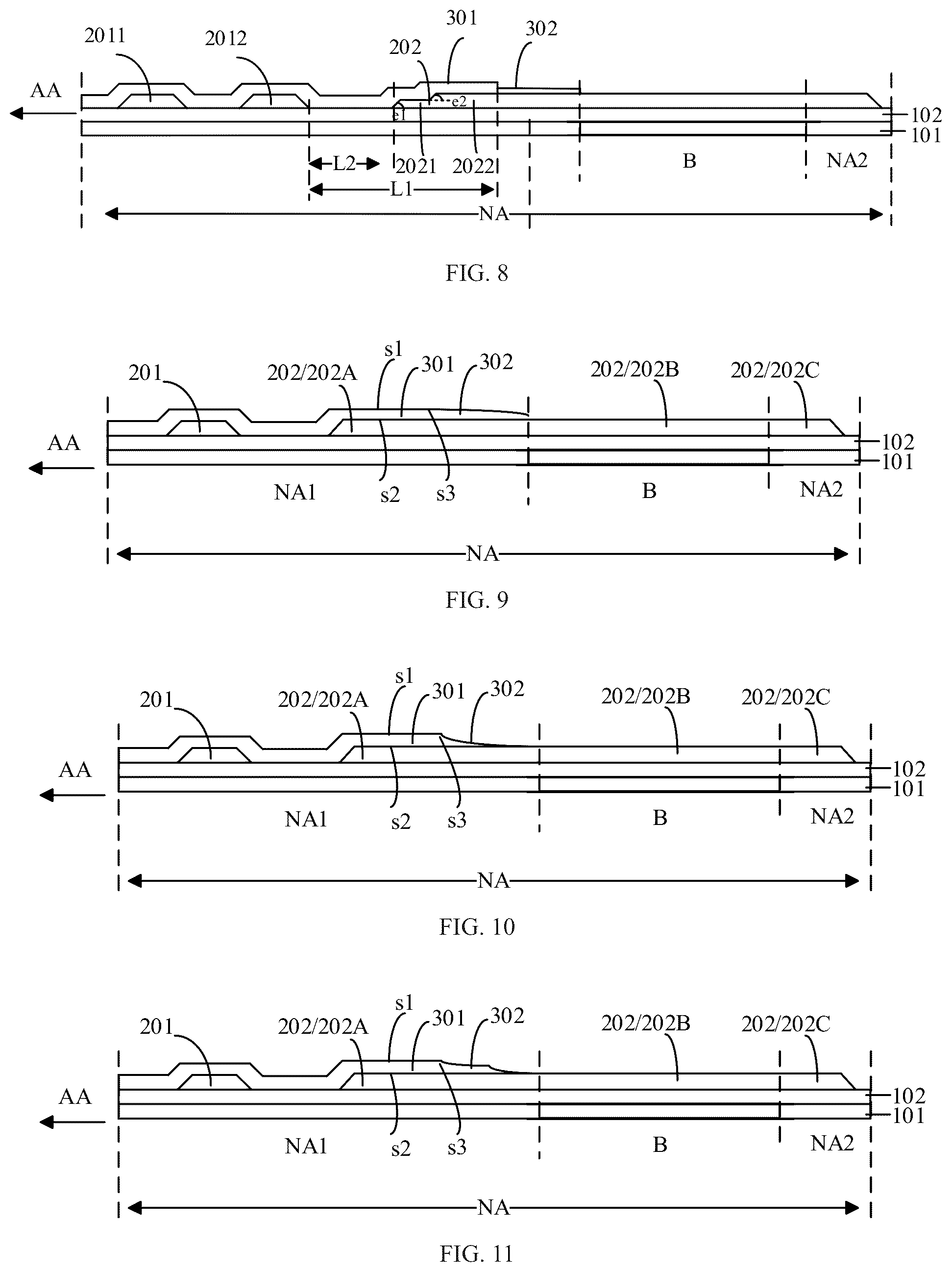 Patent US11832501 Figure 4 – Display panel
