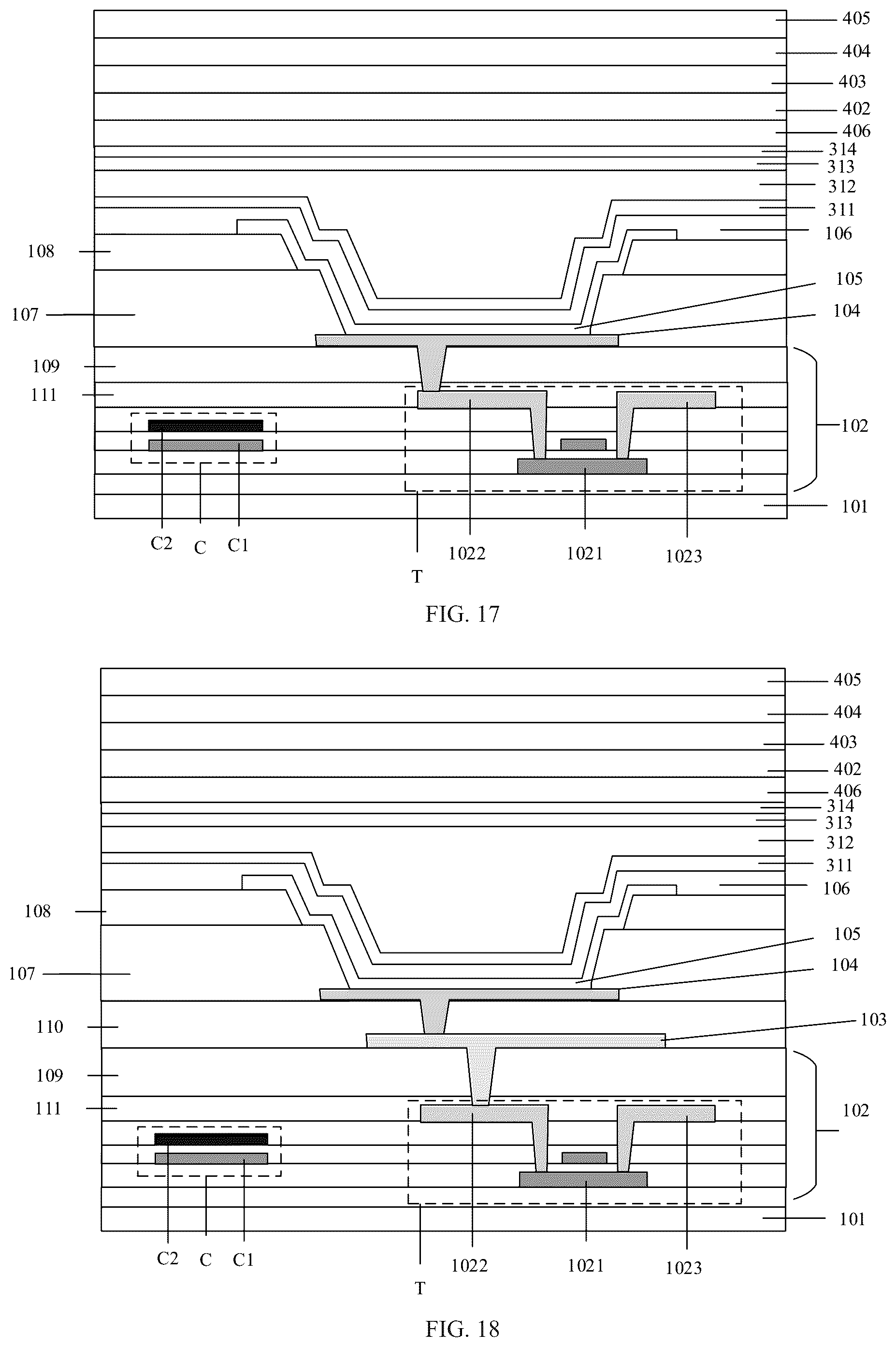 Patent US11832501 Figure 7 – Display panel