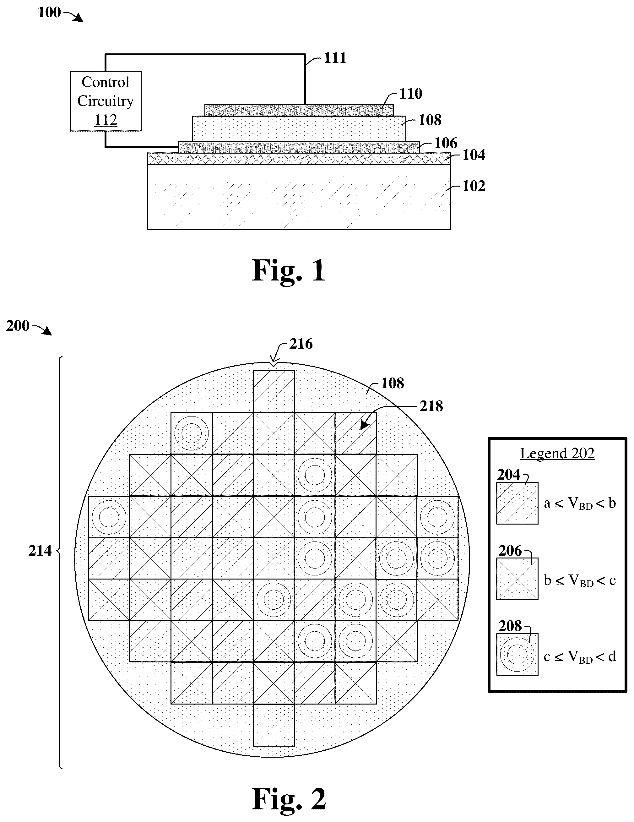 Patent US11832520 Figure 1 – Voltage breakdown uniformity in piezoelectric structure for piezoelectric devices