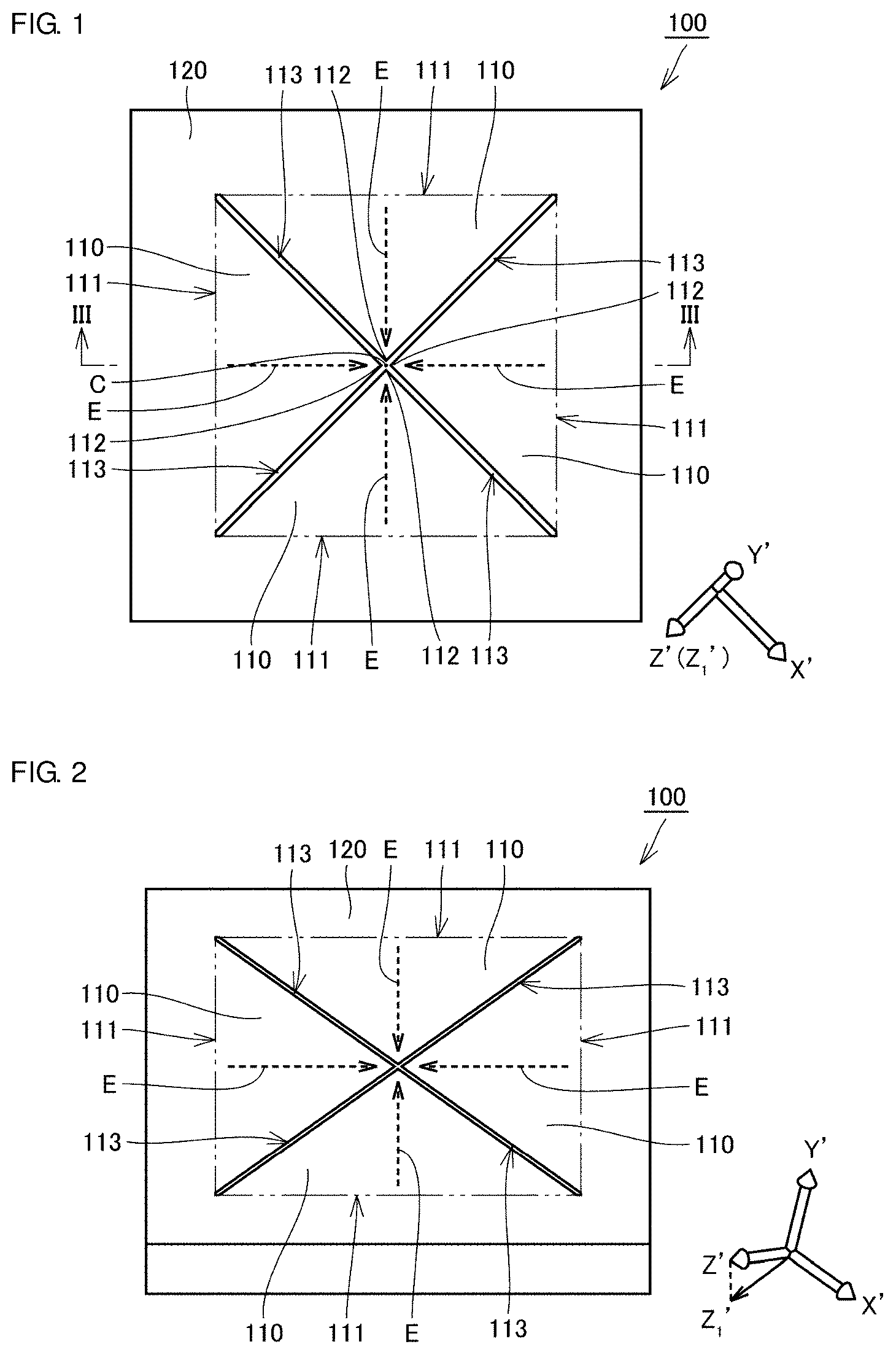 Patent US11832522 Figure 1 – Piezoelectric transducer
