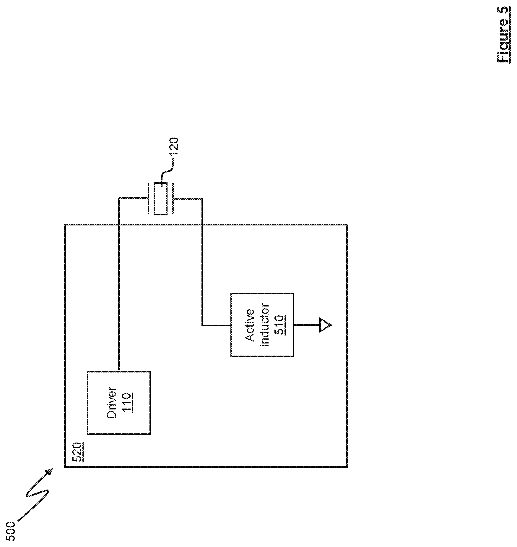 Patent US11832523 Figure 5 – Driver circuitry comprising active inductor circuitry for driving piezoelectric transducers