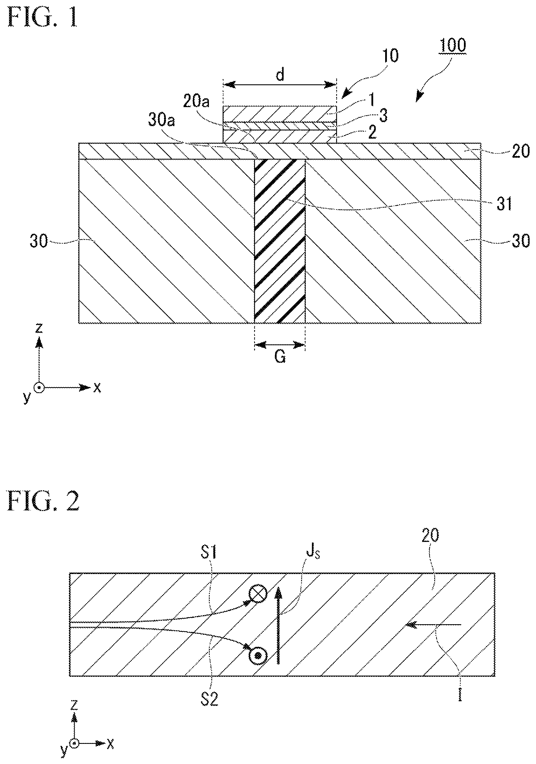 Patent US11832526 Figure 1 – Spin-orbit-torque magnetization rotational element and magnetic memory