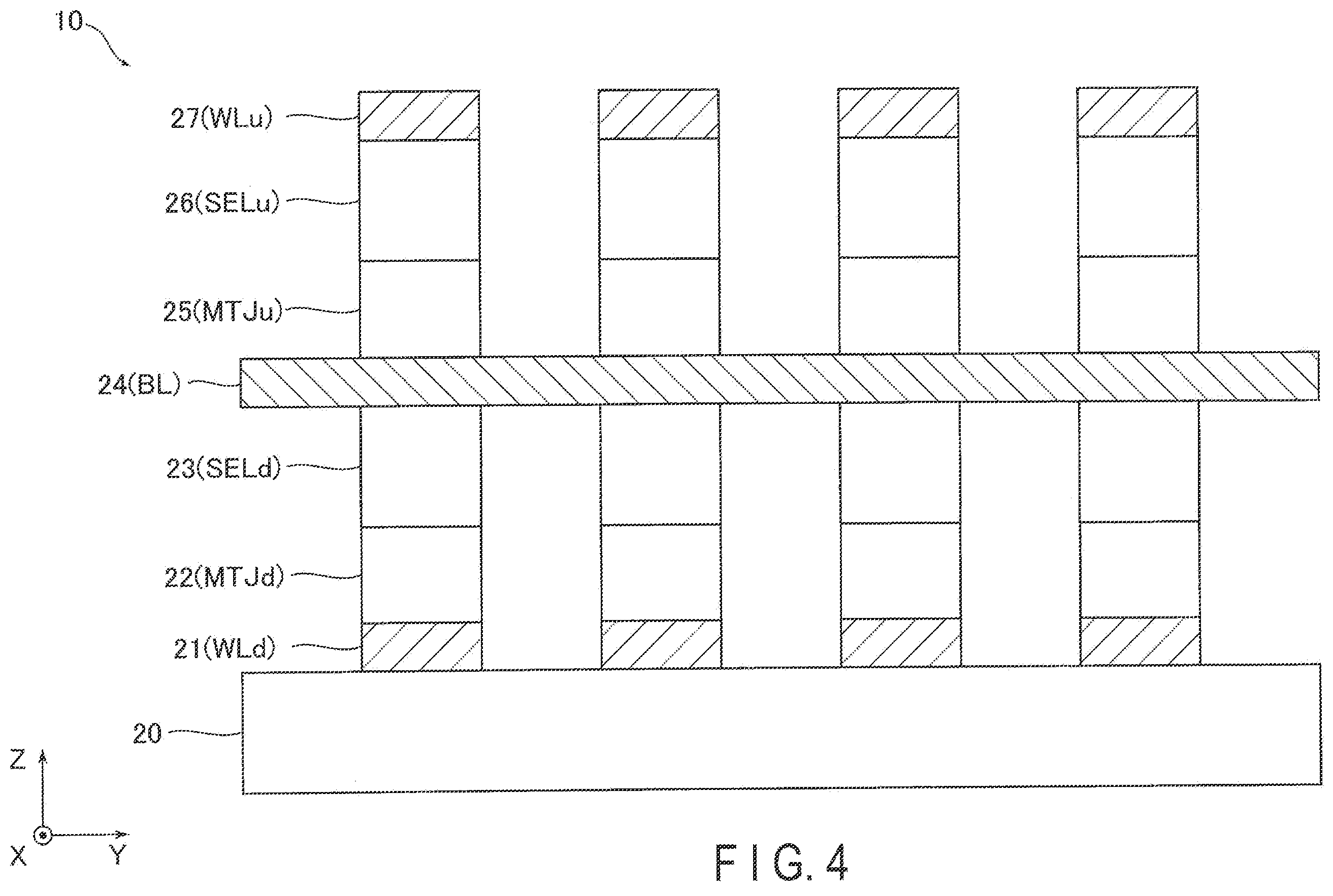 Patent US11832528 Figure 4 – Magnetic memory device