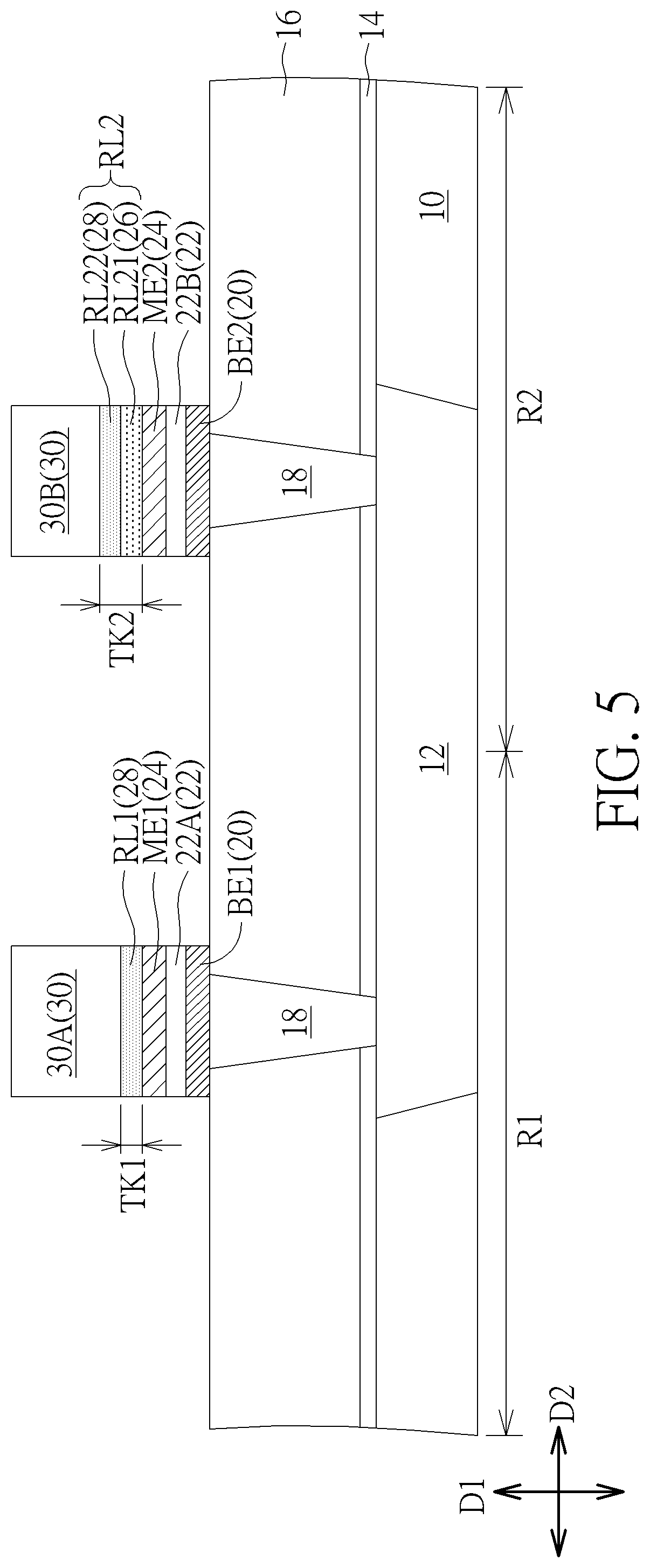 Patent US11832536 Figure 5 – Manufacturing method of resistive memory device
