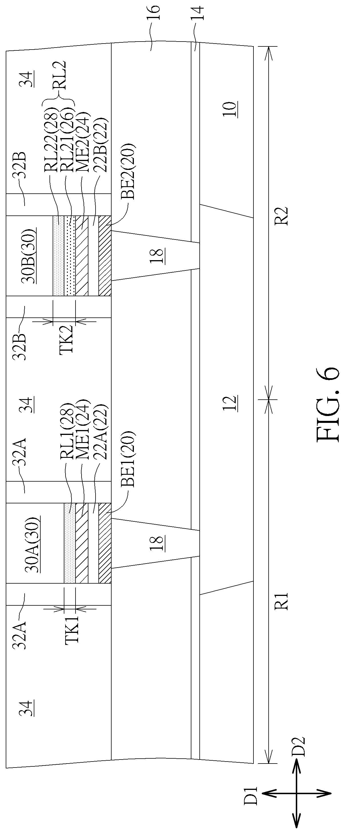 Patent US11832536 Figure 6 – Manufacturing method of resistive memory device
