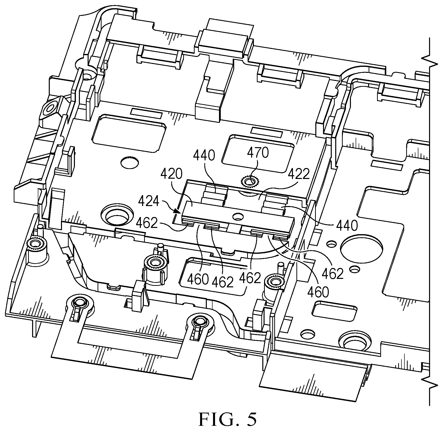 Patent US11836008 Figure 5 – Configurable component receptacle for use with information handling systems