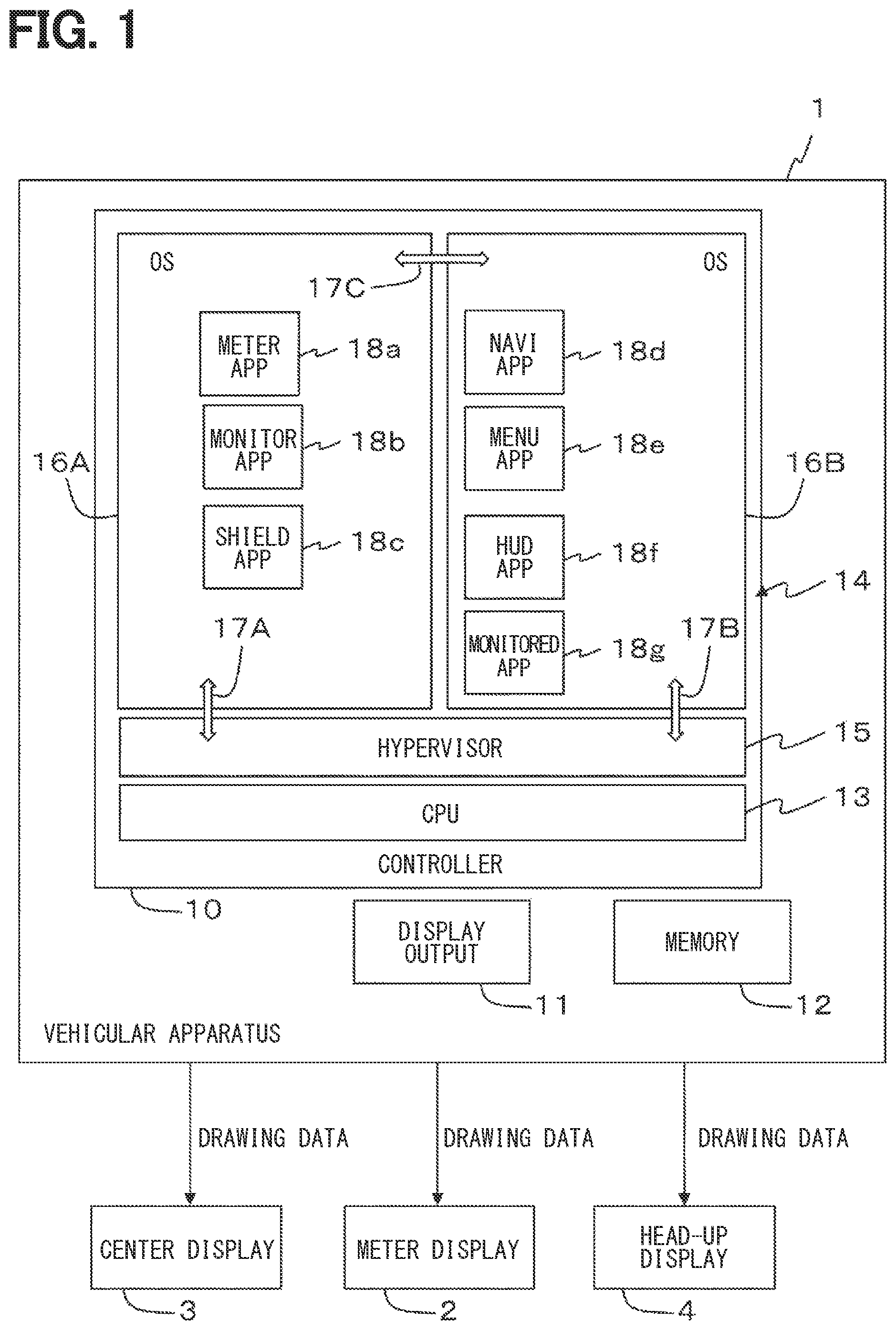 Patent US11836056 Figure 1 – Vehicular apparatus