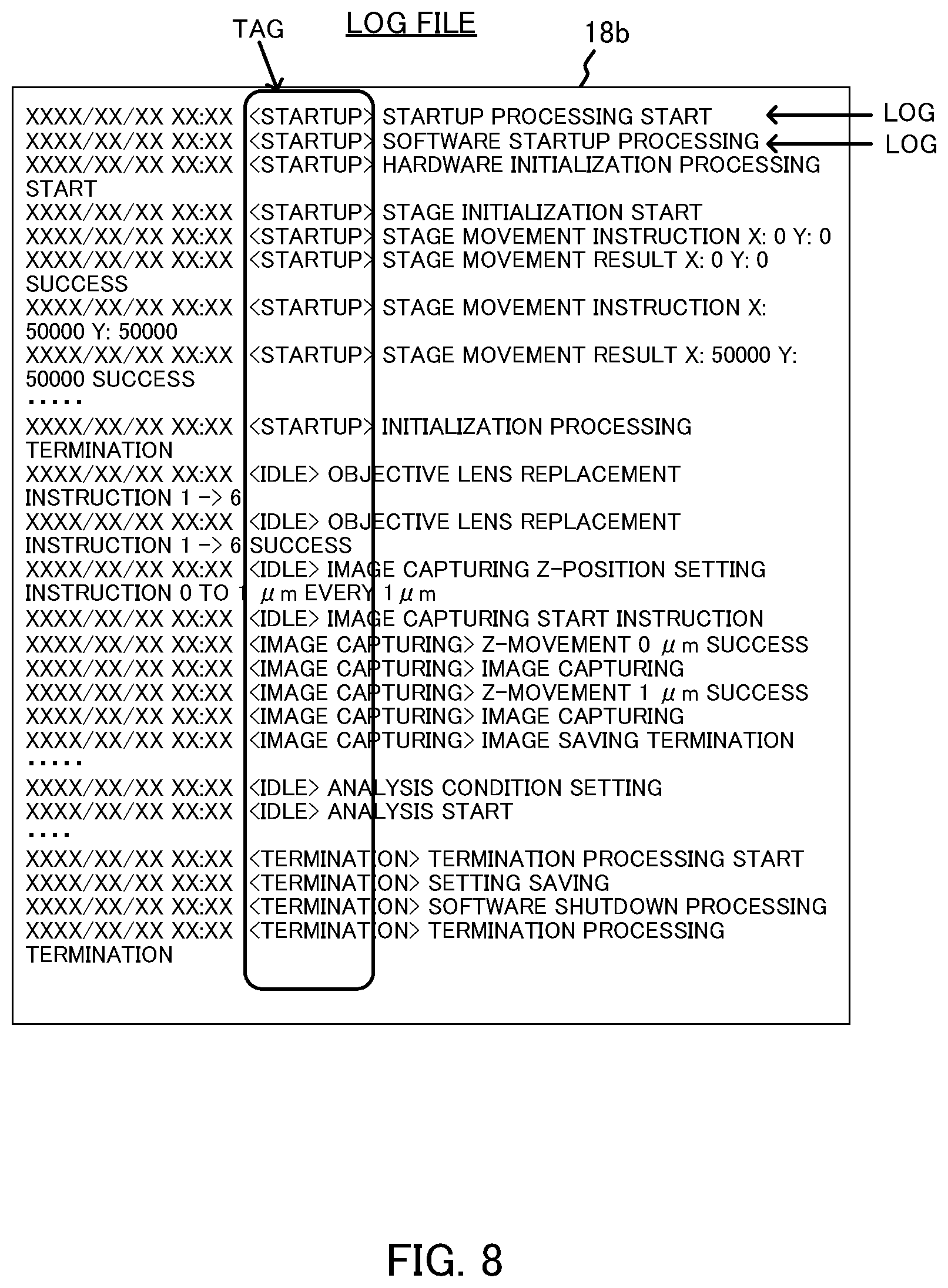 Patent US11836063 Figure 8 – System, control device, log extraction method, and computer-readable medium
