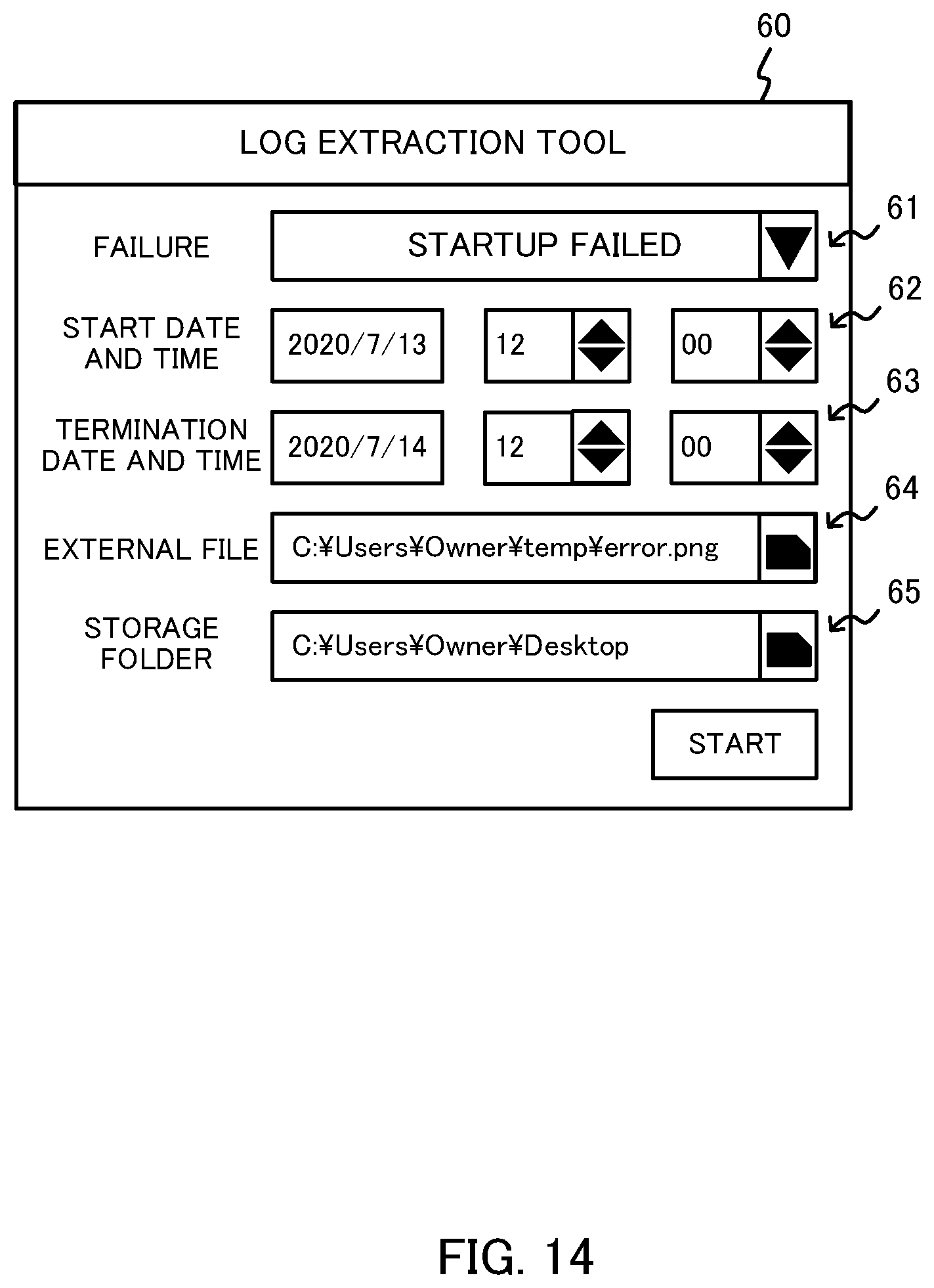Patent US11836063 Figure 14 – System, control device, log extraction method, and computer-readable medium