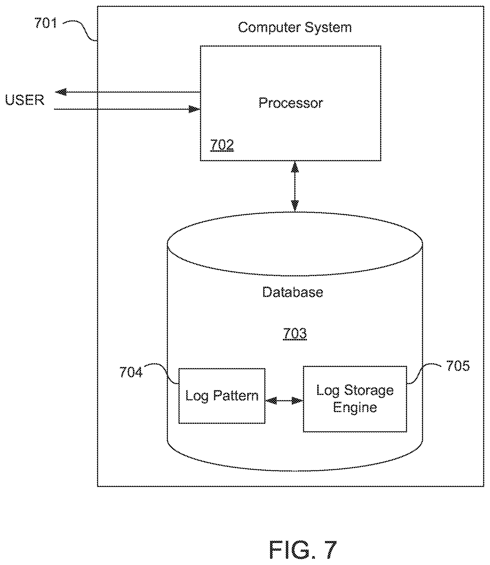 Patent US11836140 Figure 4 – Log sampling and storage system