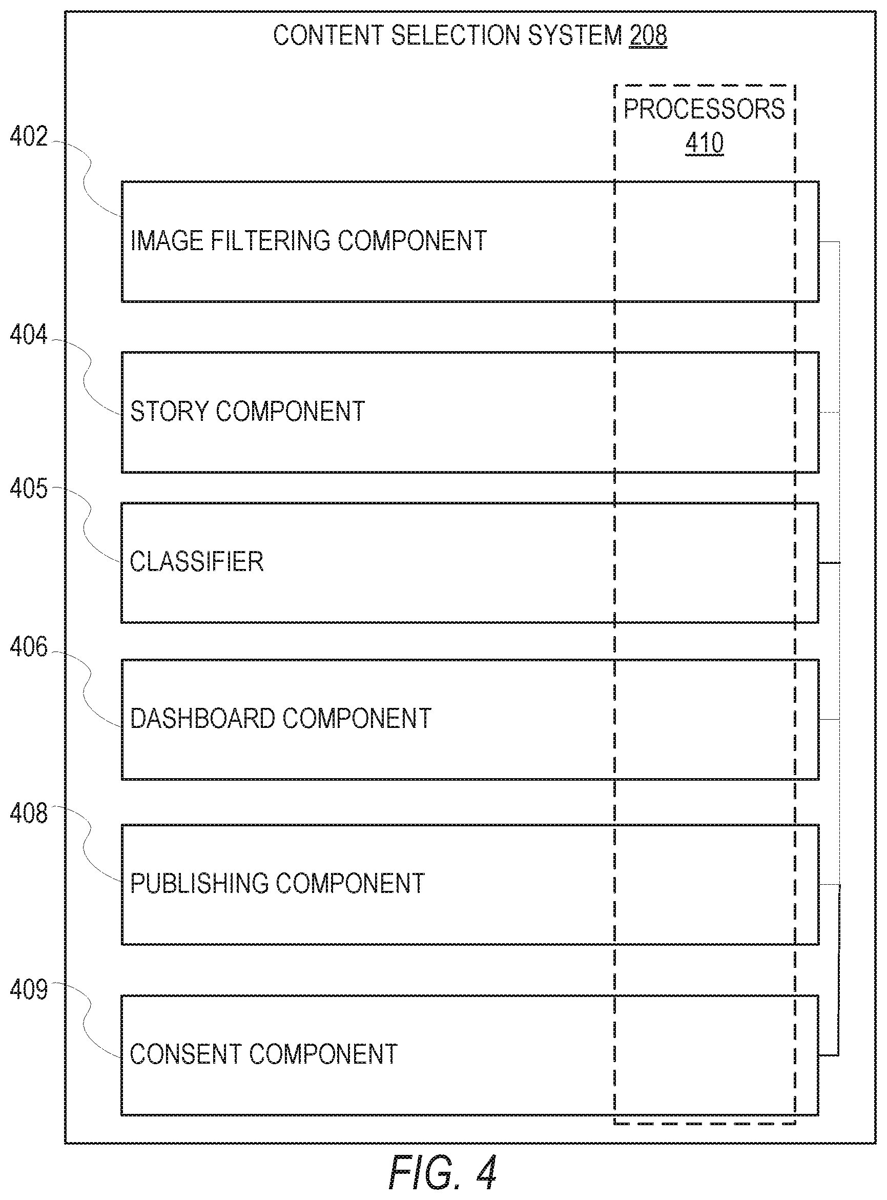 Patent US11836200 Figure 4 – Methods and systems for selecting user generated content