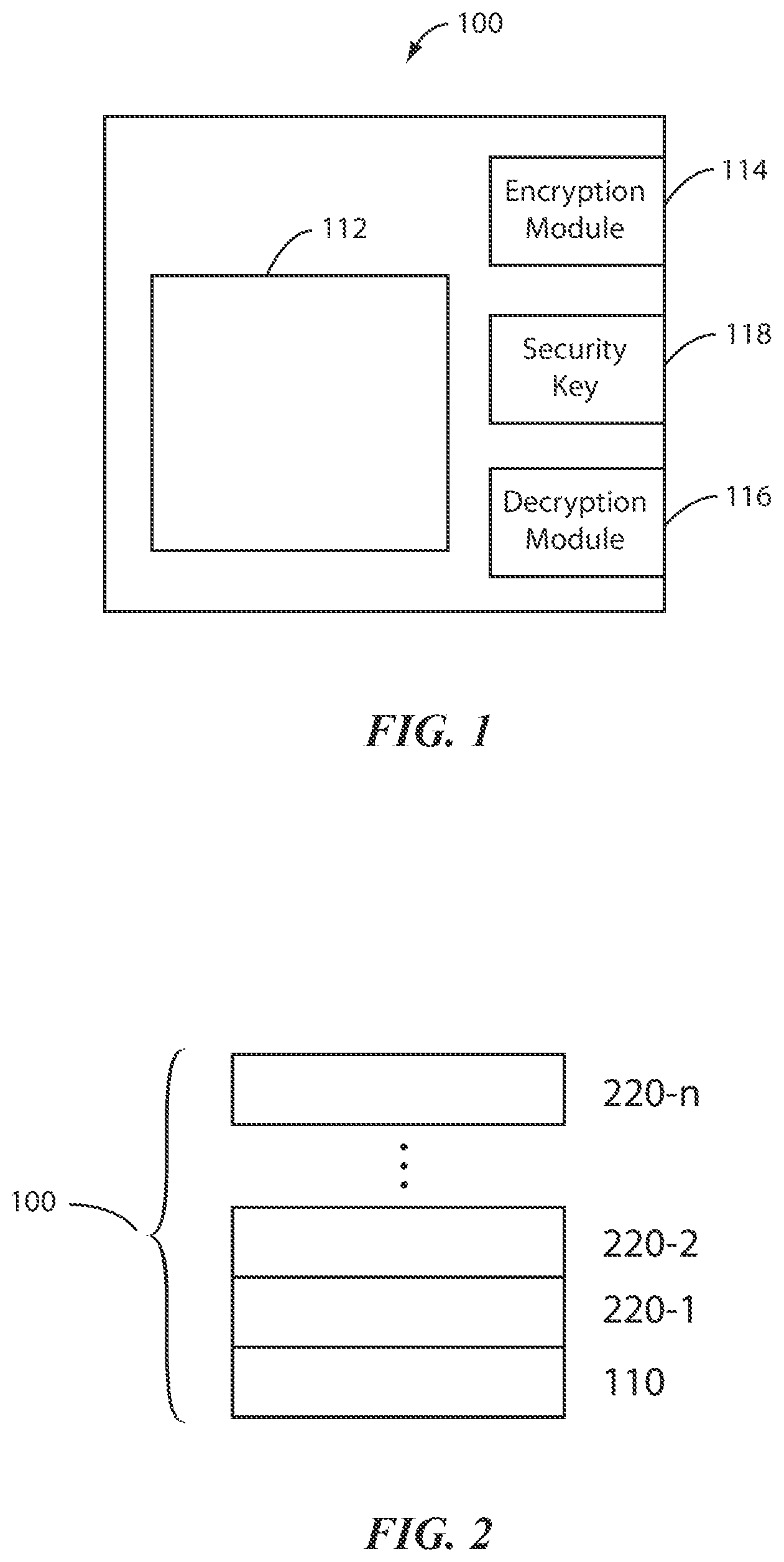 Patent US11836277 Figure 1 – Secure circuit integrated with memory layer