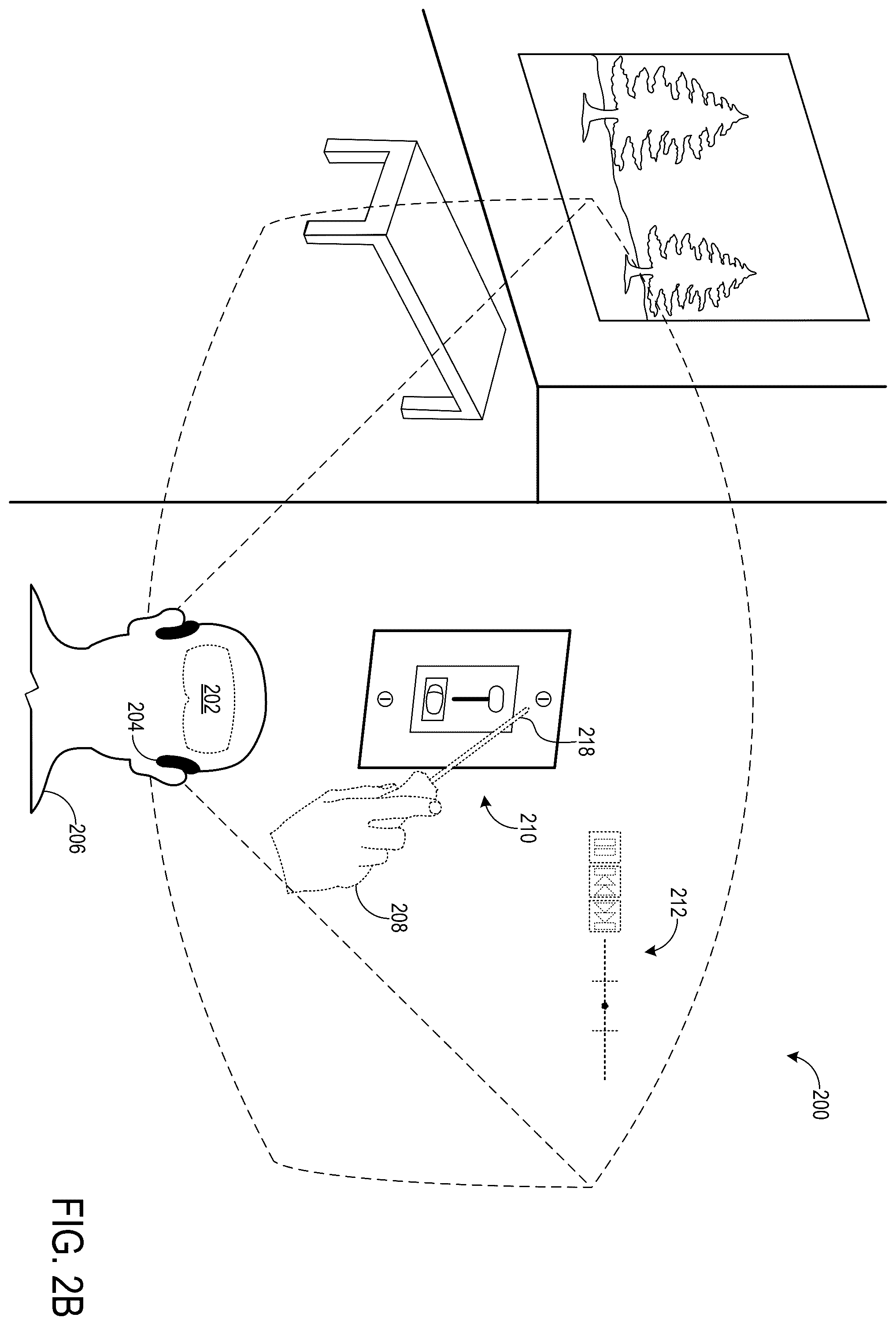 Patent US11836294 Figure 5 – Spatially consistent representation of hand motion