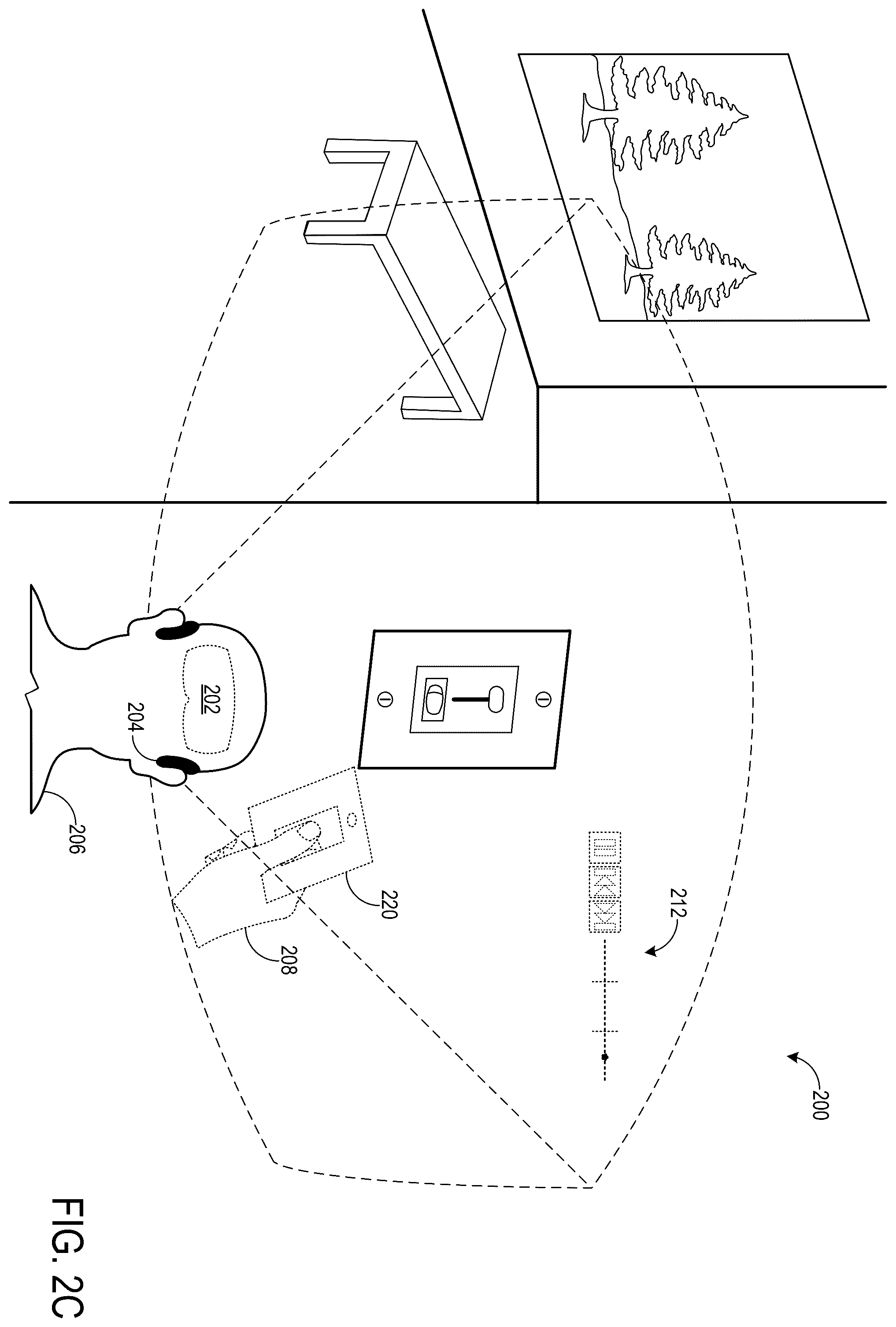 Patent US11836294 Figure 6 – Spatially consistent representation of hand motion