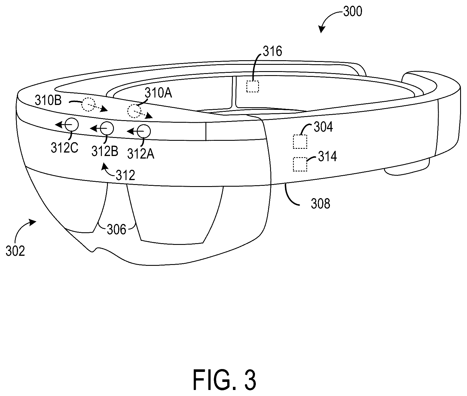 Patent US11836294 Figure 7 – Spatially consistent representation of hand motion