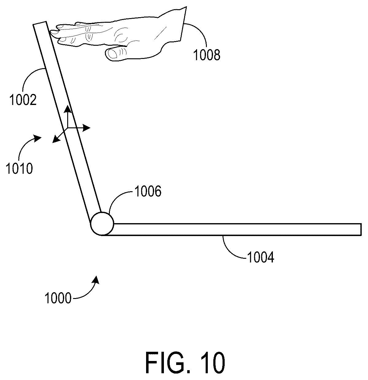 Patent US11836294 Figure 14 – Spatially consistent representation of hand motion