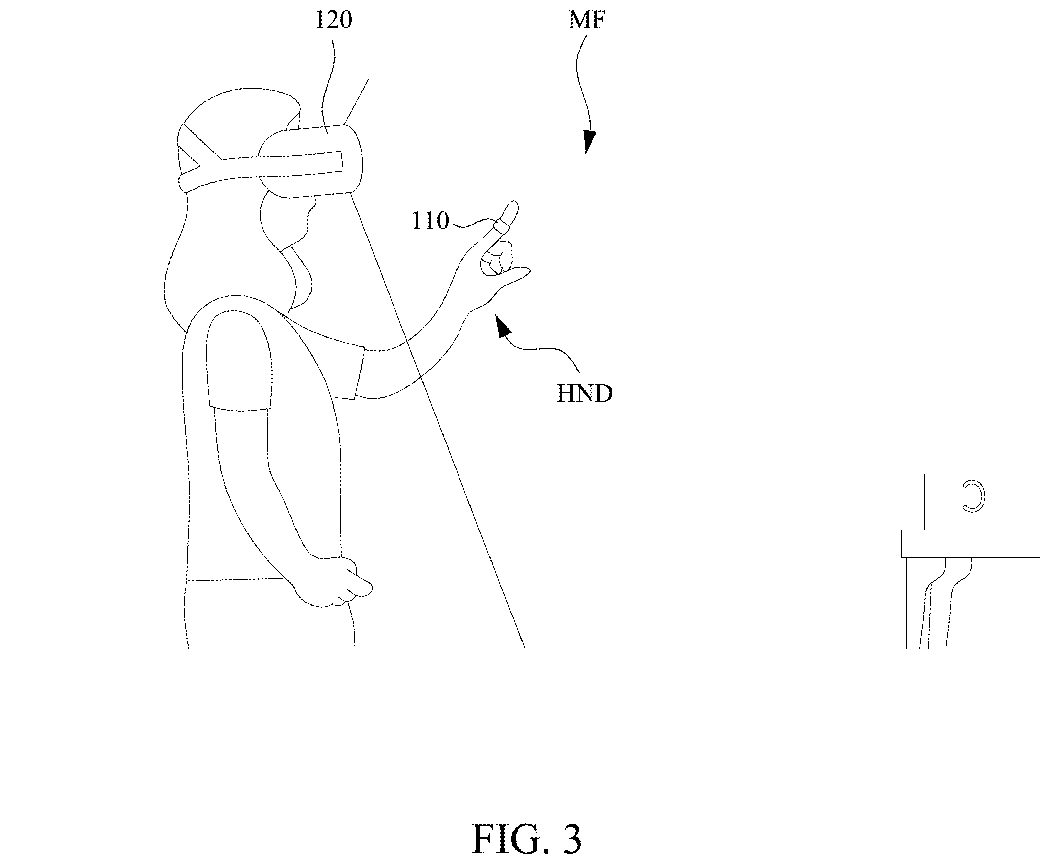Patent US11836302 Figure 6 – Motion computing system and method for virtual reality