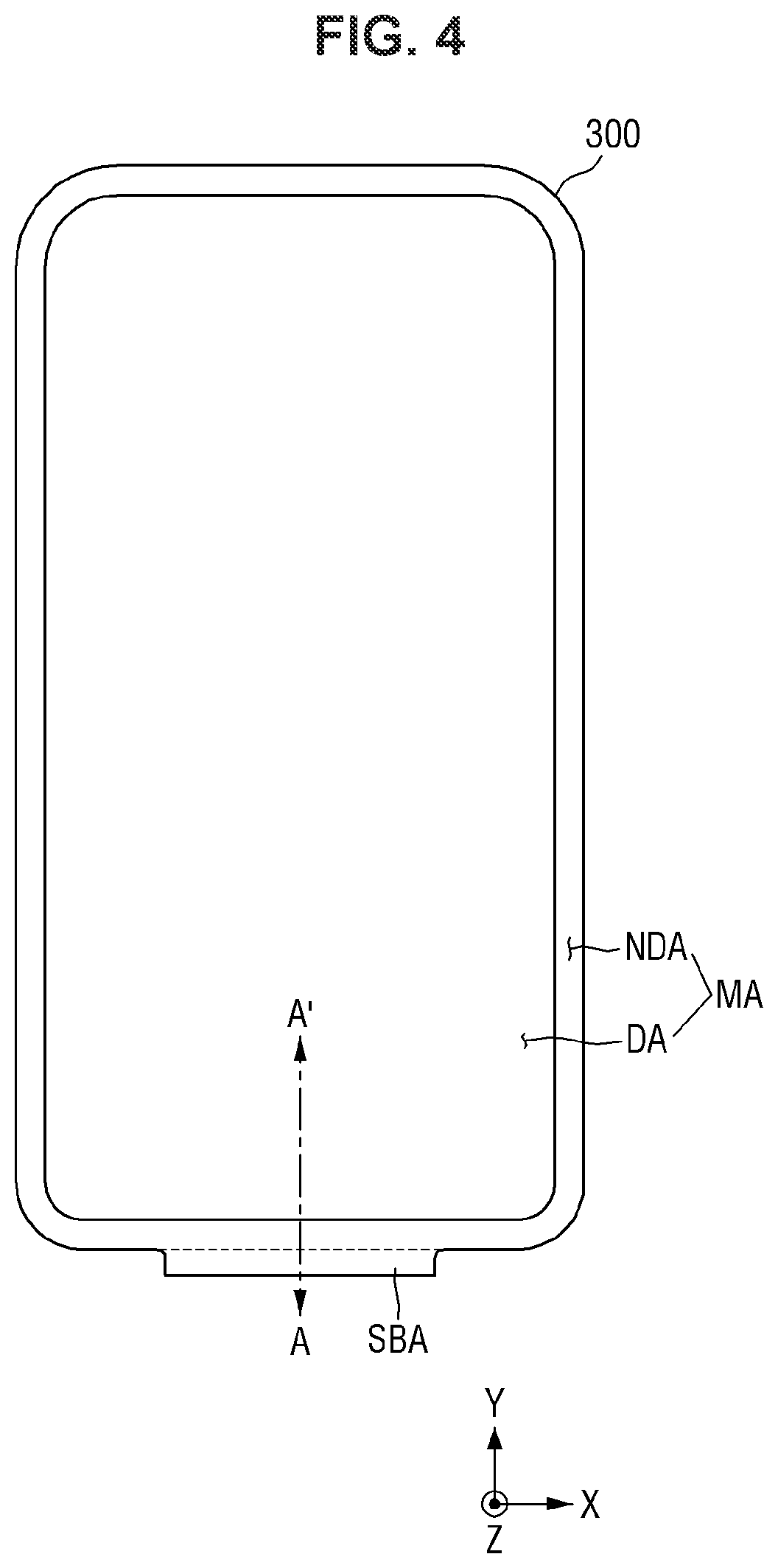 Patent US11836309 Figure 4 – Display device