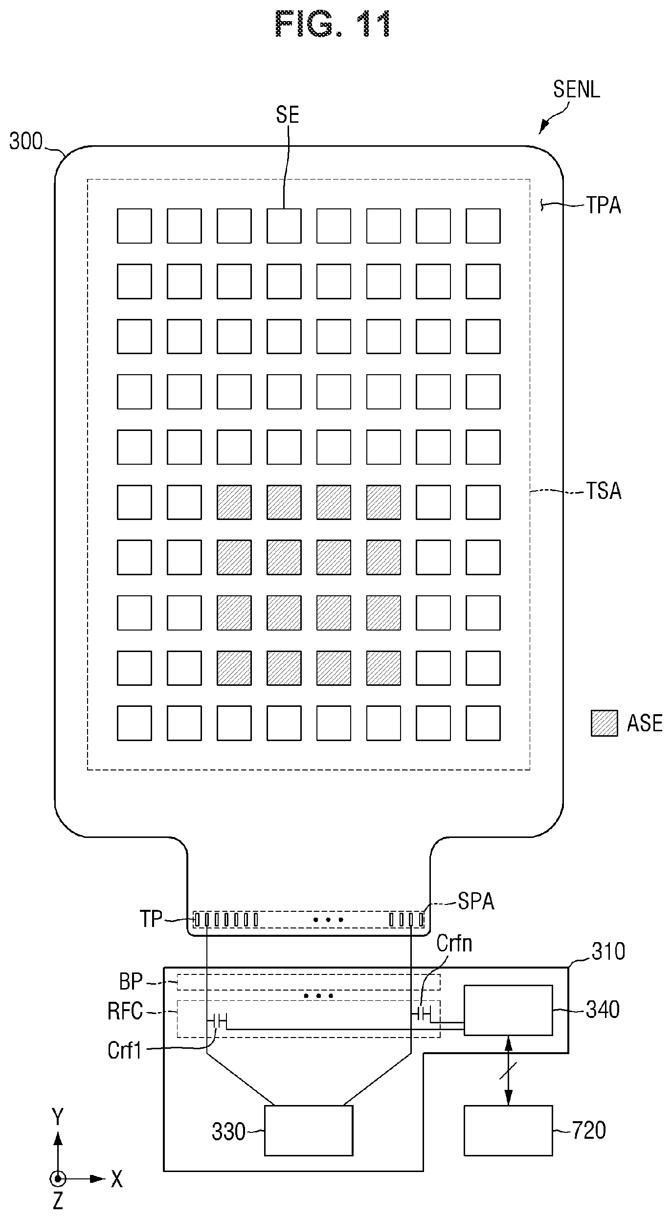 Patent US11836309 Figure 11 – Display device