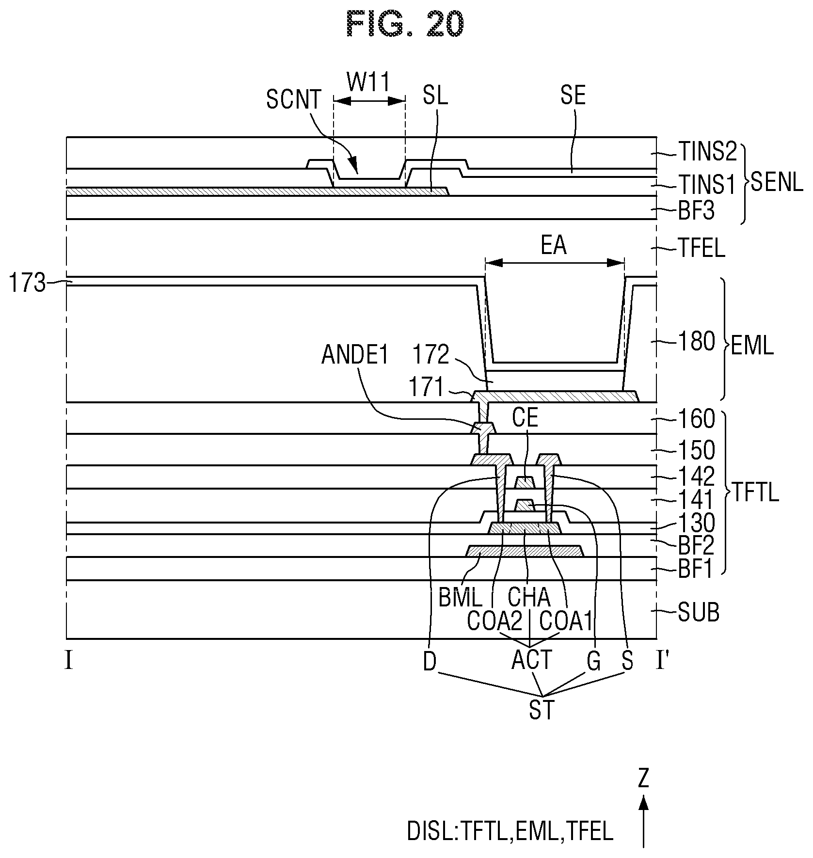 Patent US11836309 Figure 20 – Display device