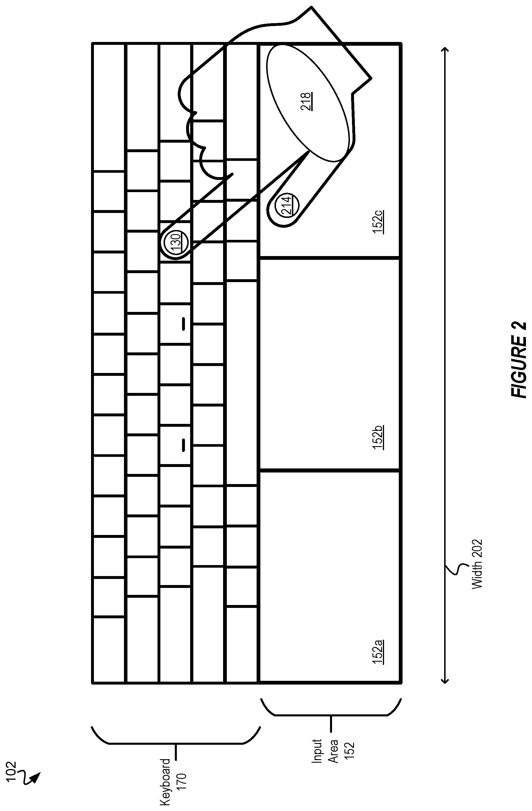 Patent US11836314 Figure 2 – Sensitivity adjustment for a touchpad of an information handling system