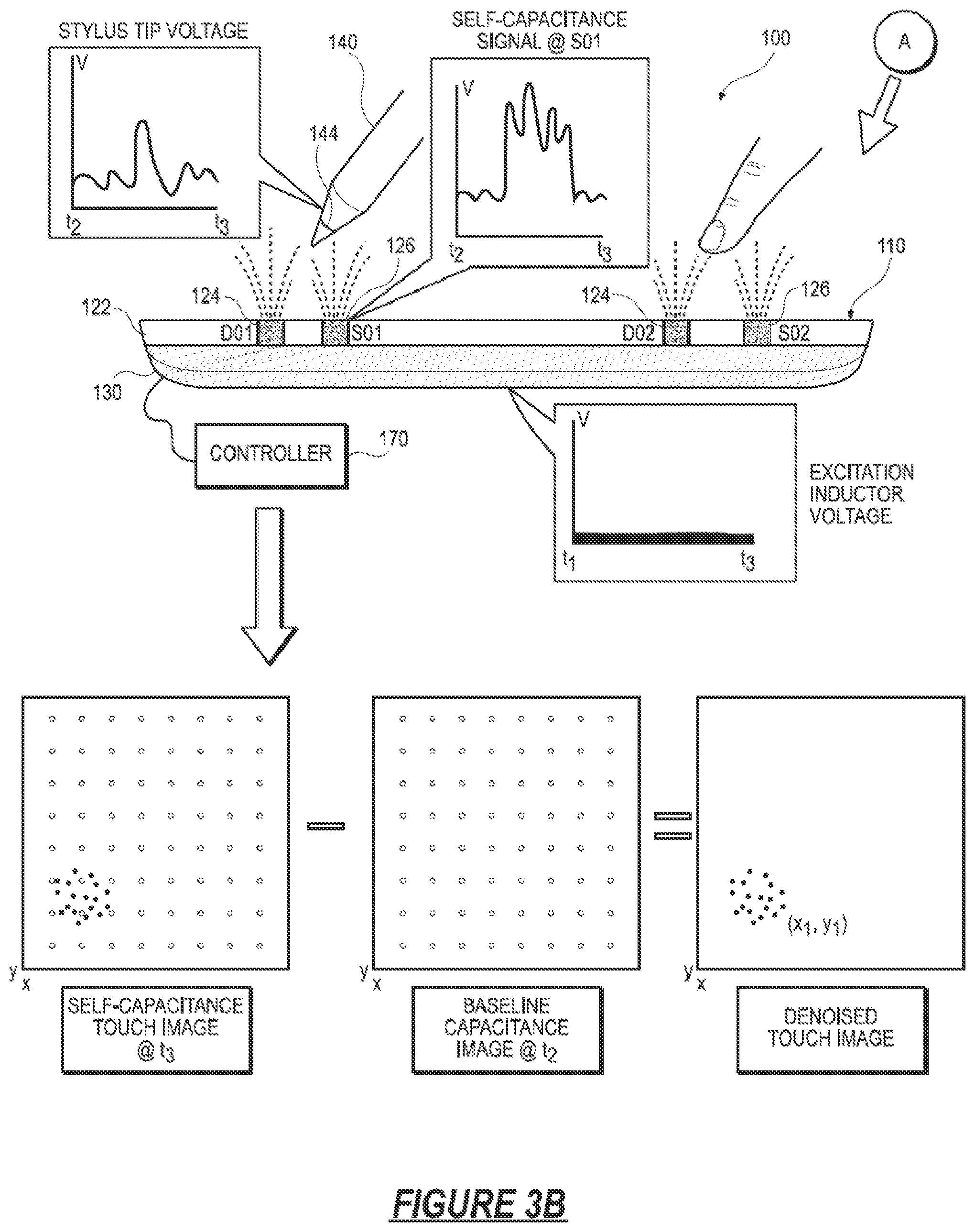 Patent US11836316 Figure 4 – Stylus and touch input system