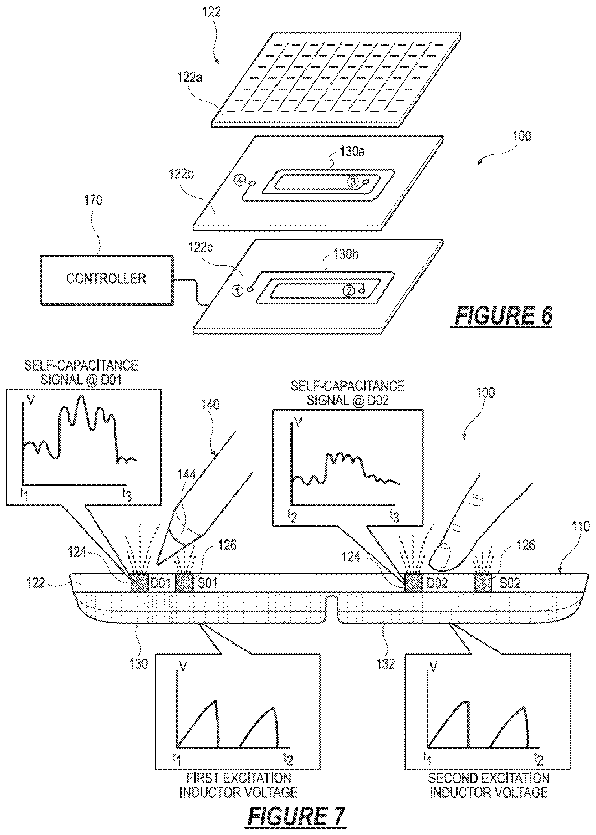 Patent US11836316 Figure 7 – Stylus and touch input system