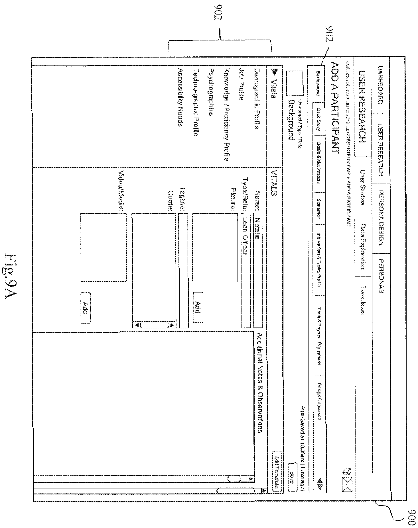 Patent US11836338 Figure 9 – System and method for building and managing user experience for computer software interfaces