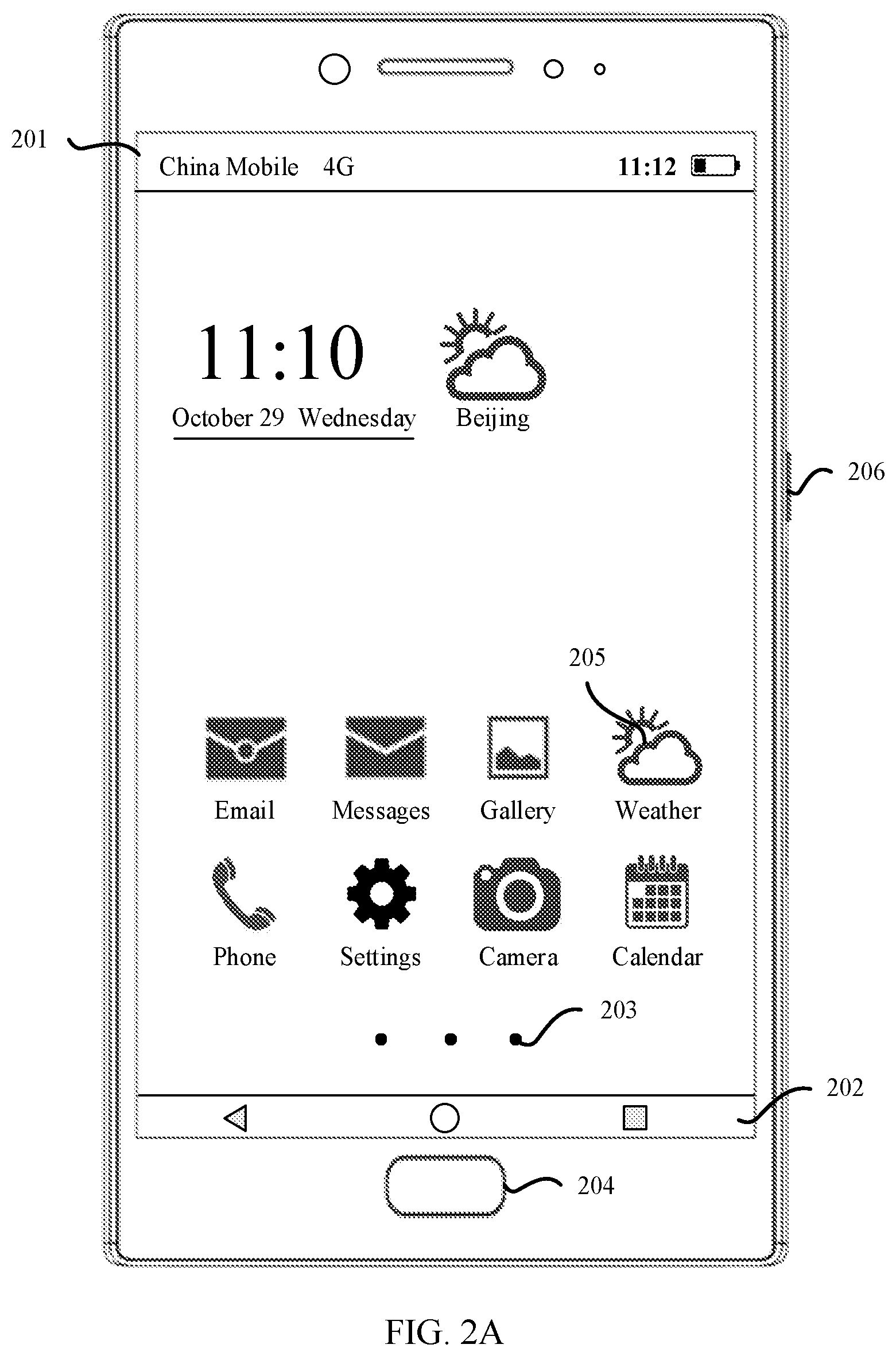 Patent US11836341 Figure 2 – Scrolling screenshot method and electronic device with screenshot editing interface