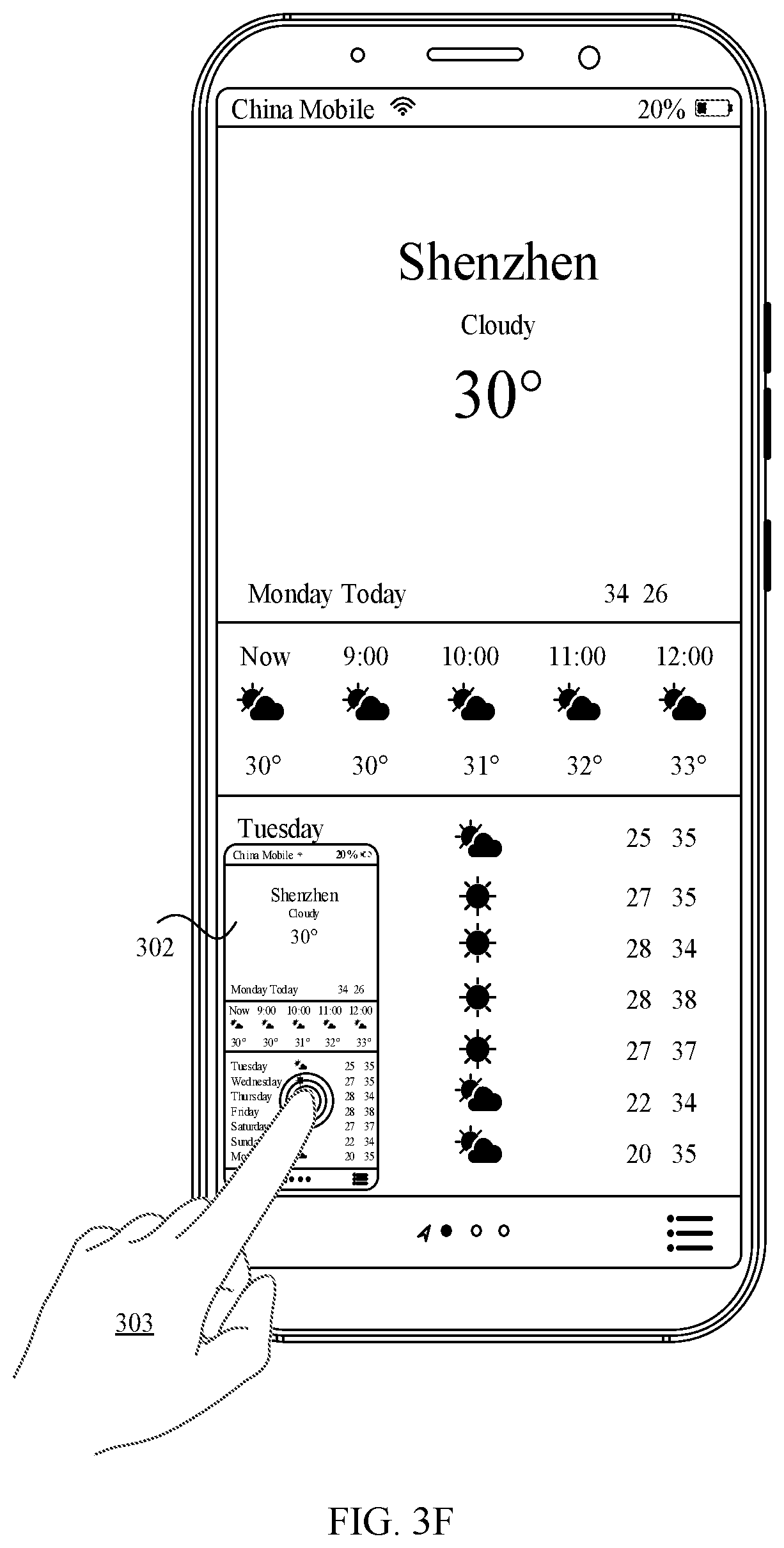 Patent US11836341 Figure 9 – Scrolling screenshot method and electronic device with screenshot editing interface