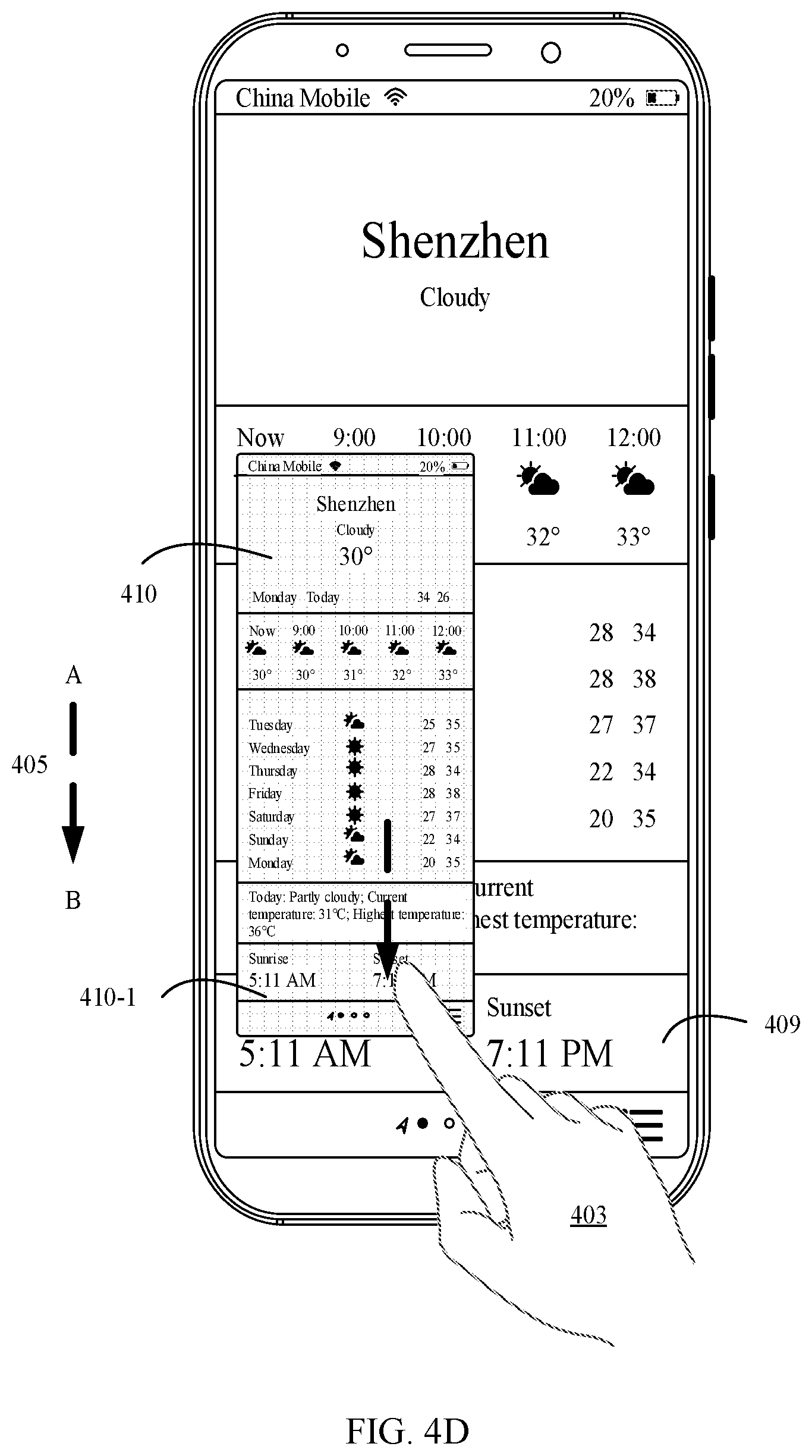 Patent US11836341 Figure 14 – Scrolling screenshot method and electronic device with screenshot editing interface