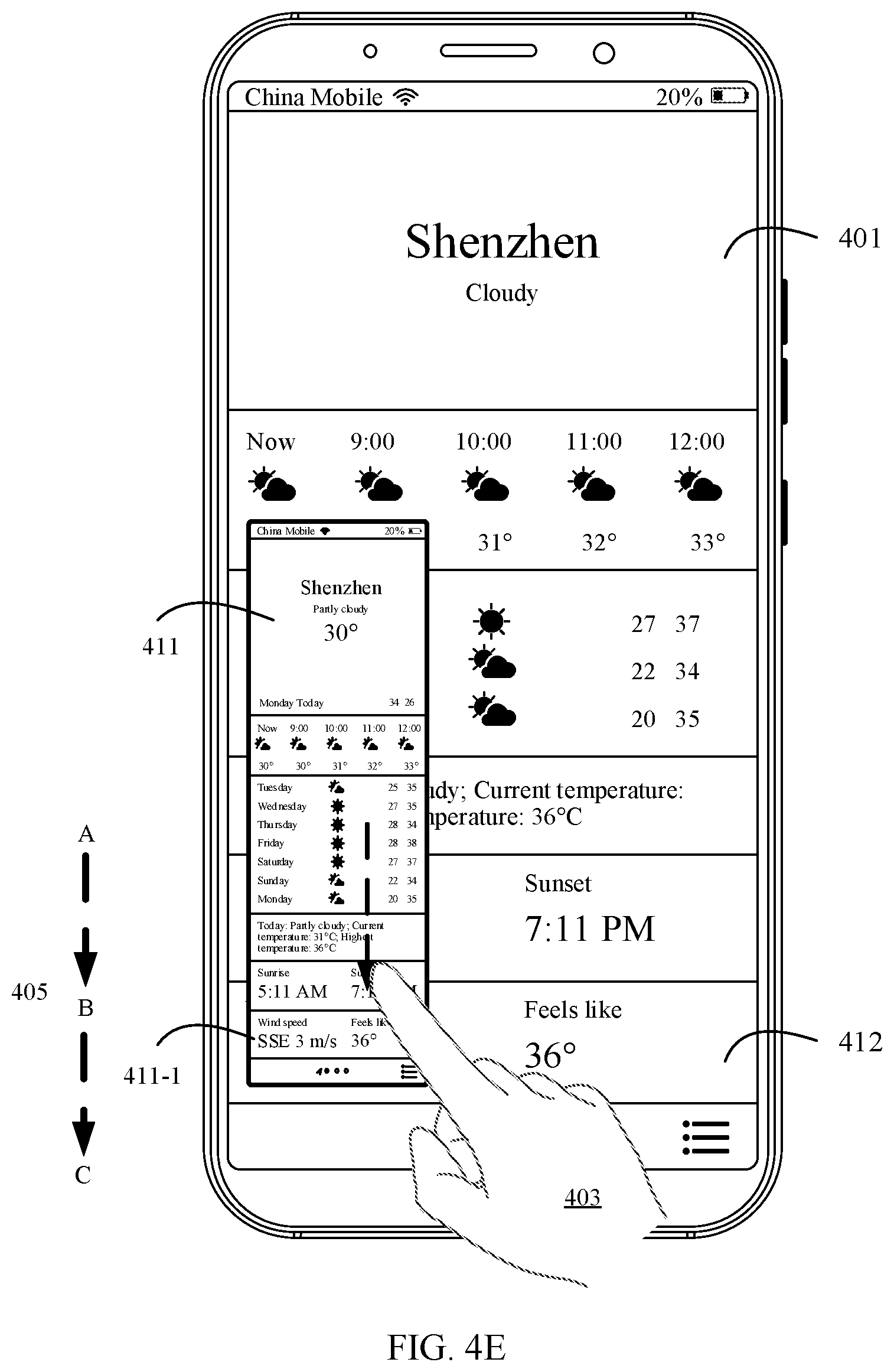 Patent US11836341 Figure 15 – Scrolling screenshot method and electronic device with screenshot editing interface