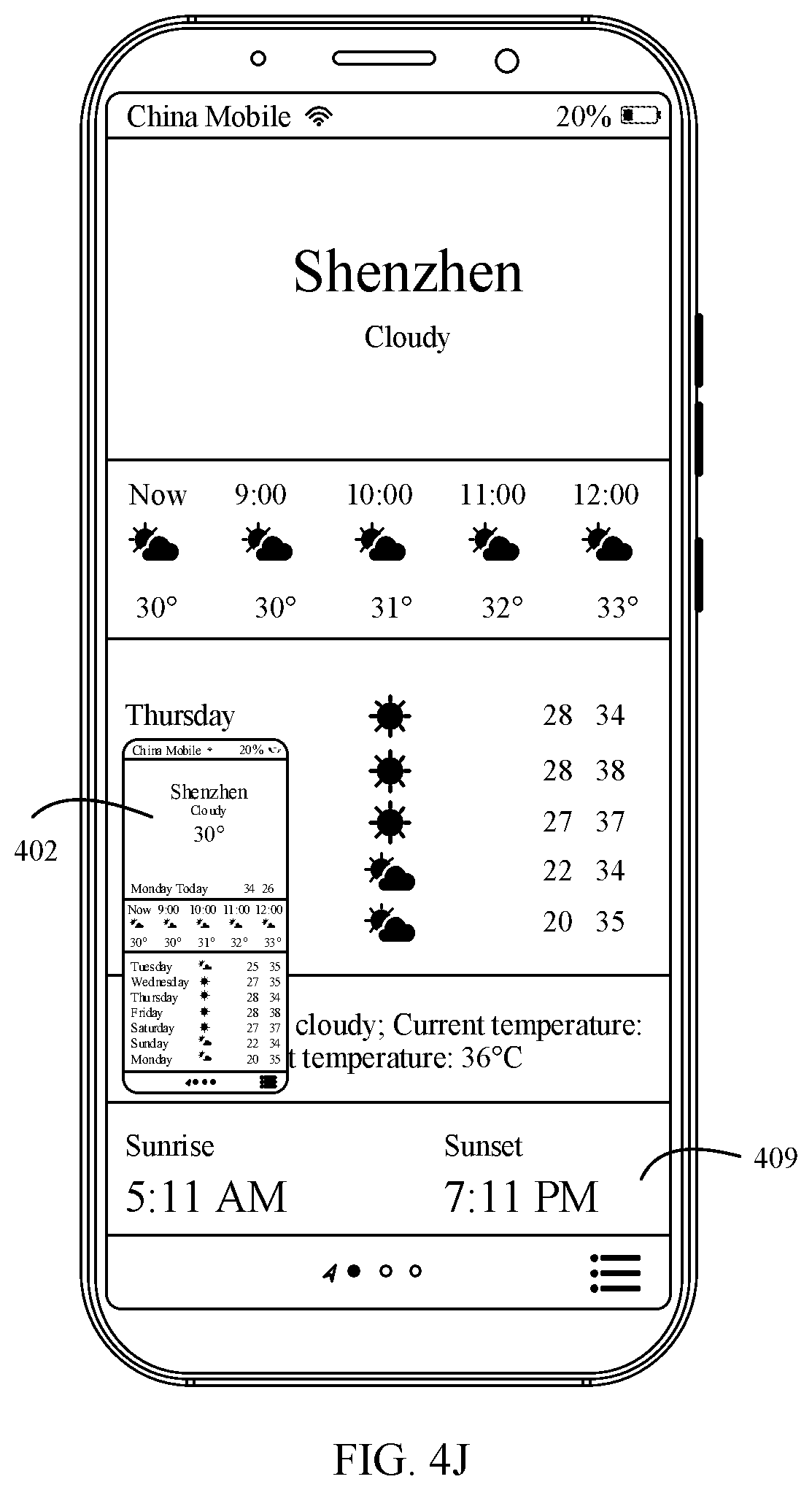 Patent US11836341 Figure 20 – Scrolling screenshot method and electronic device with screenshot editing interface