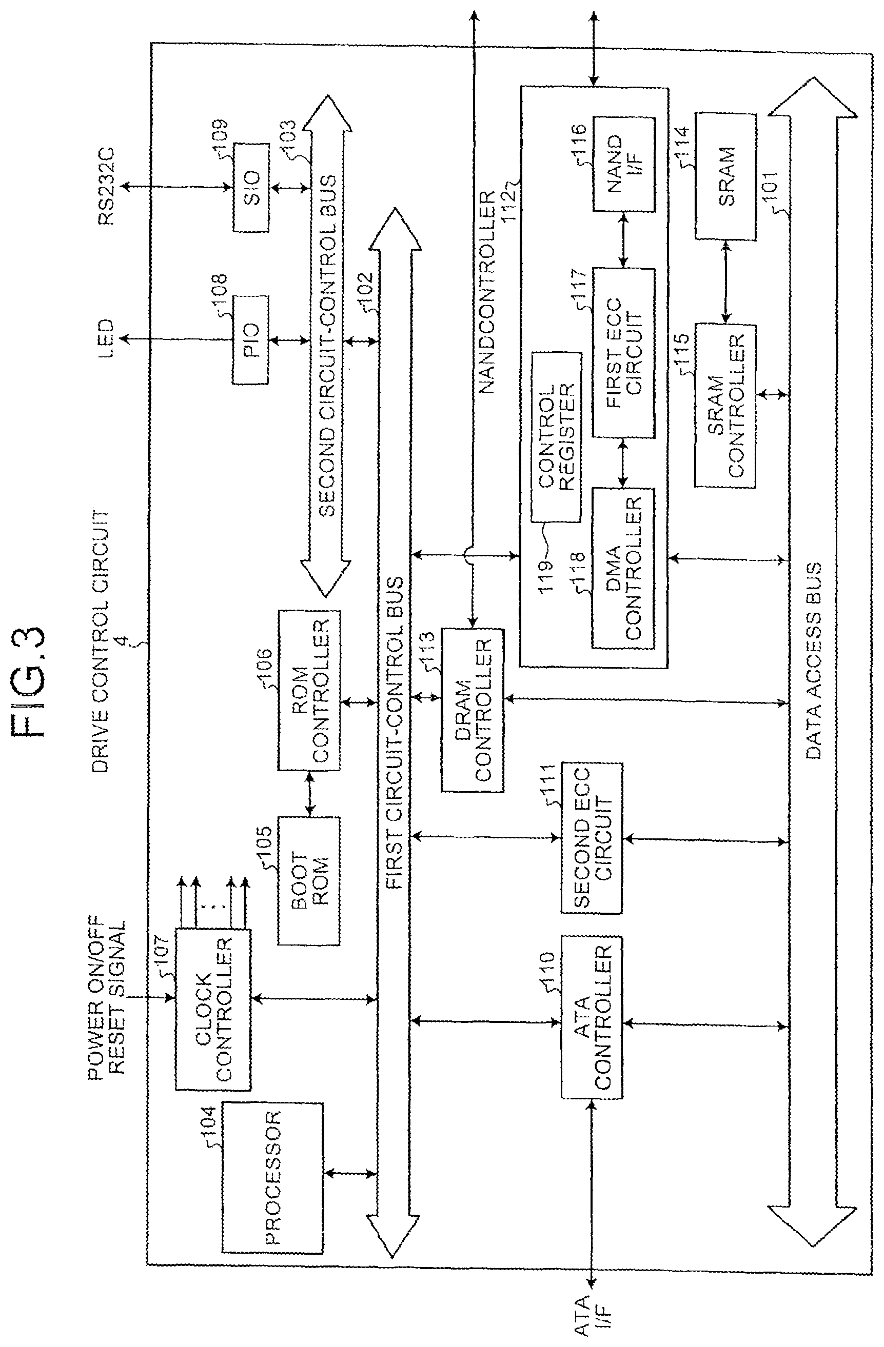 Patent US11836347 Figure 3 – Memory system with selective access to first and second memories