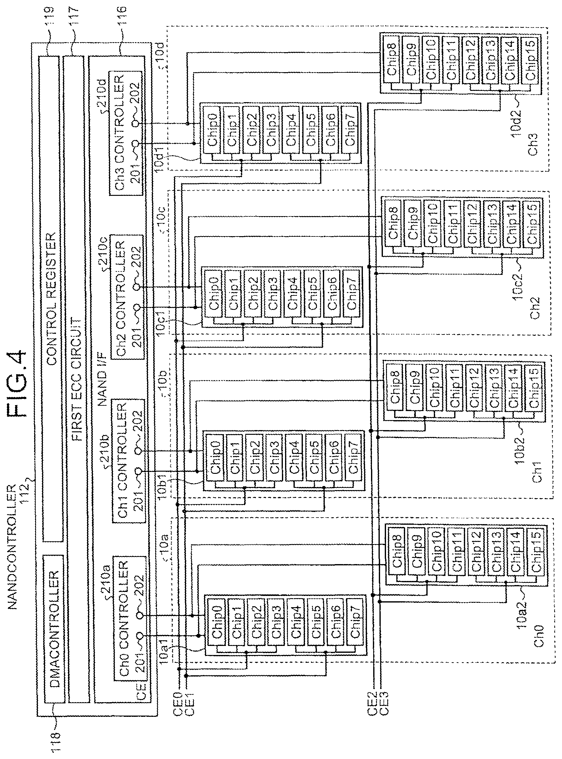 Patent US11836347 Figure 4 – Memory system with selective access to first and second memories