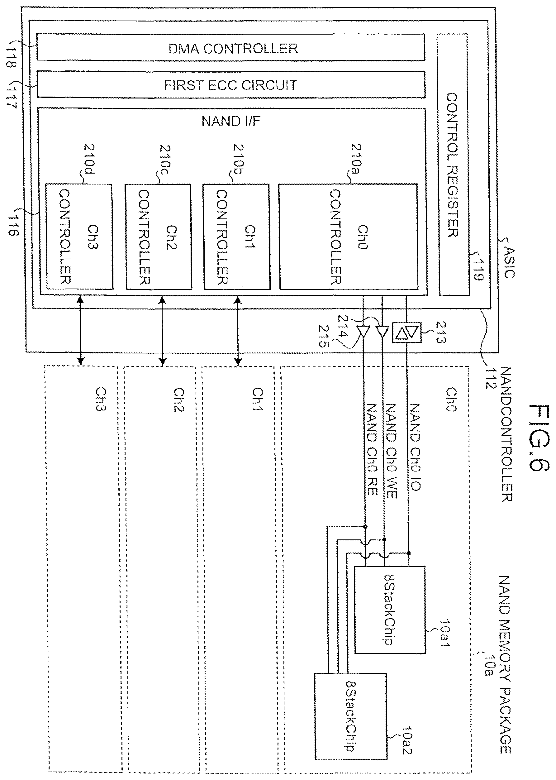 Patent US11836347 Figure 6 – Memory system with selective access to first and second memories