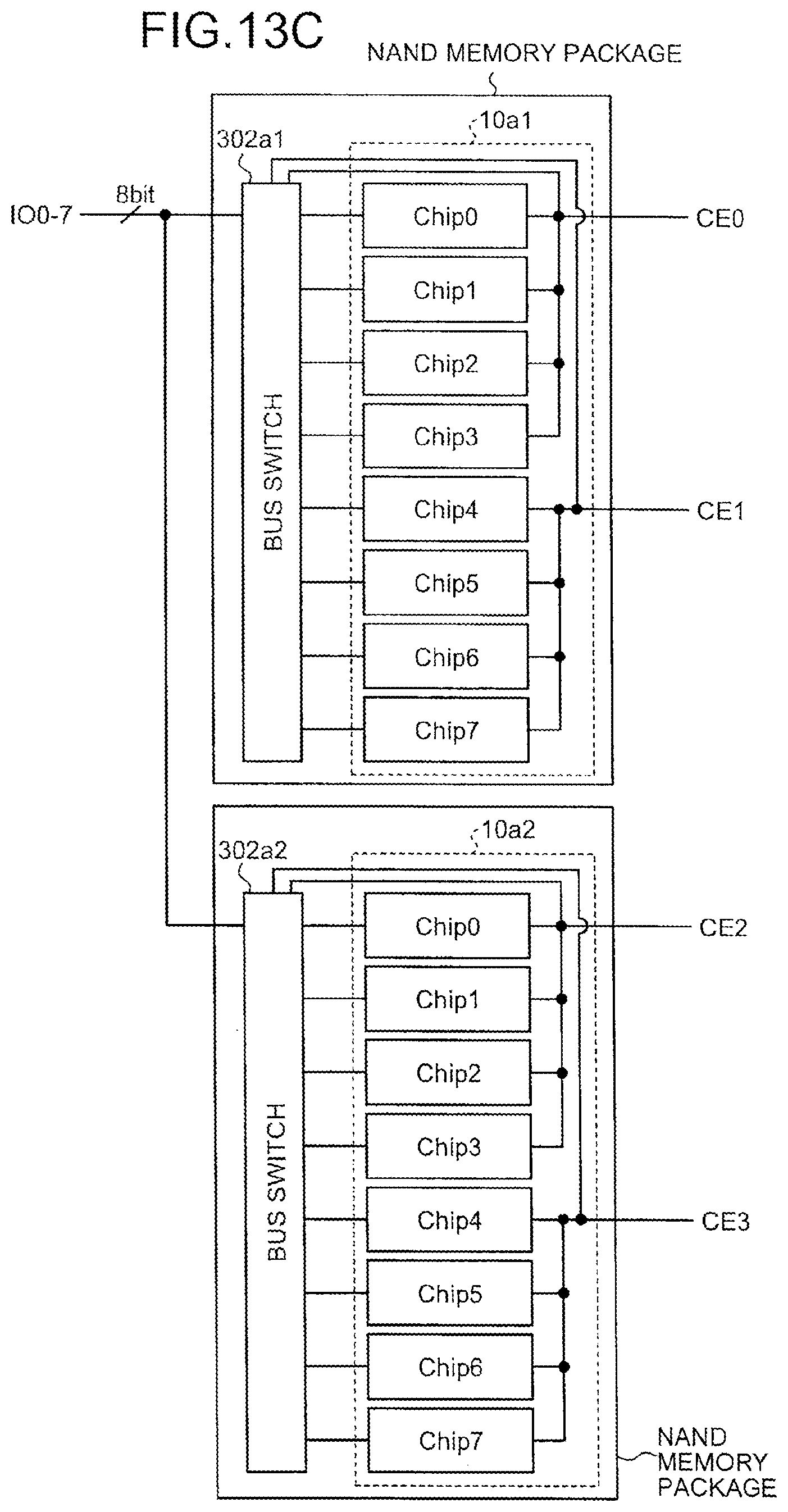 Patent US11836347 Figure 14 – Memory system with selective access to first and second memories