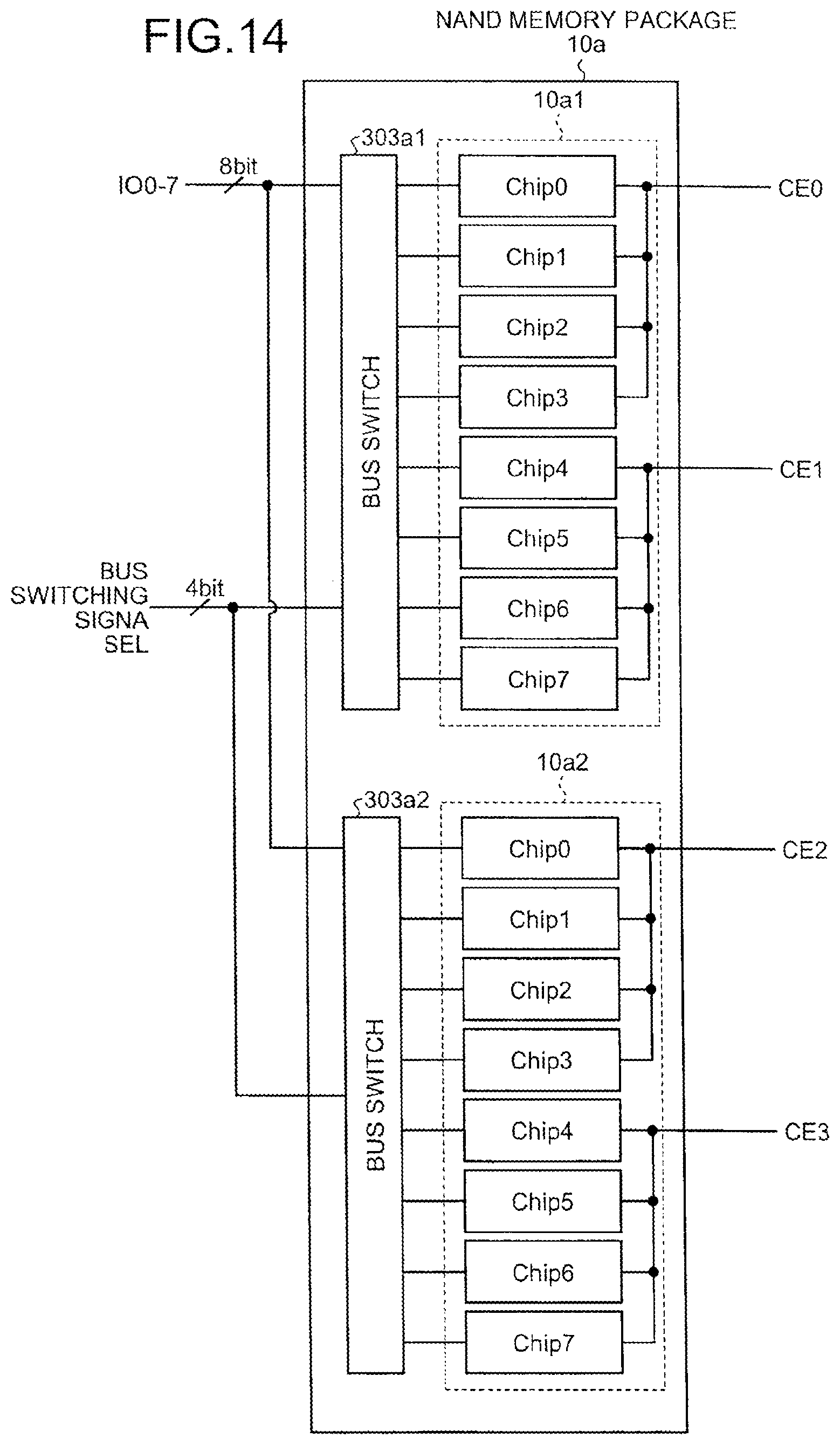 Patent US11836347 Figure 15 – Memory system with selective access to first and second memories