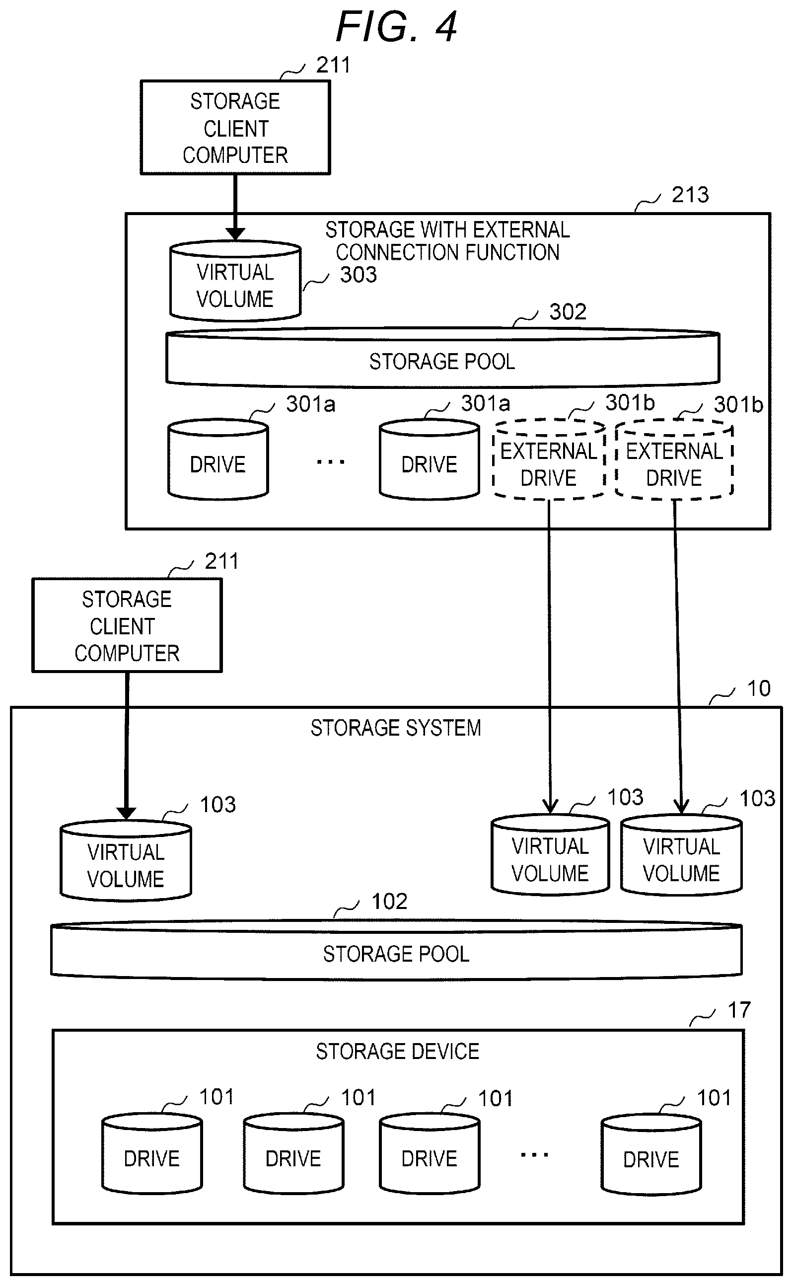 Patent US11836378 Figure 4 – Storage system